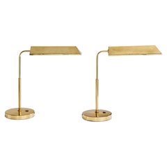 KT Valaisin, Table Lamps, Brass, Finland, 1970s
