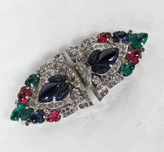 KTF Trifari Alfred Philippe Tri Colour Fruit Salad Dress Clips