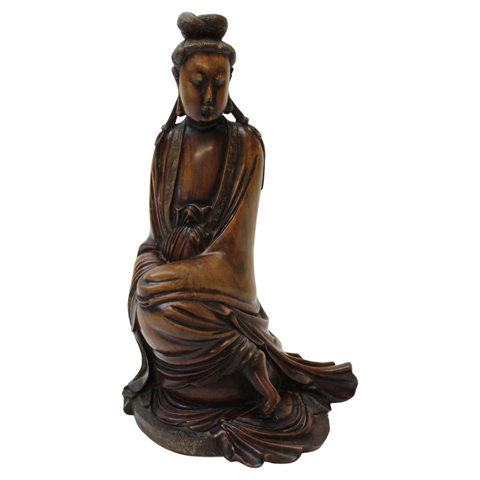 Kuan Yin Goddess Statue For Sale at 1stDibs