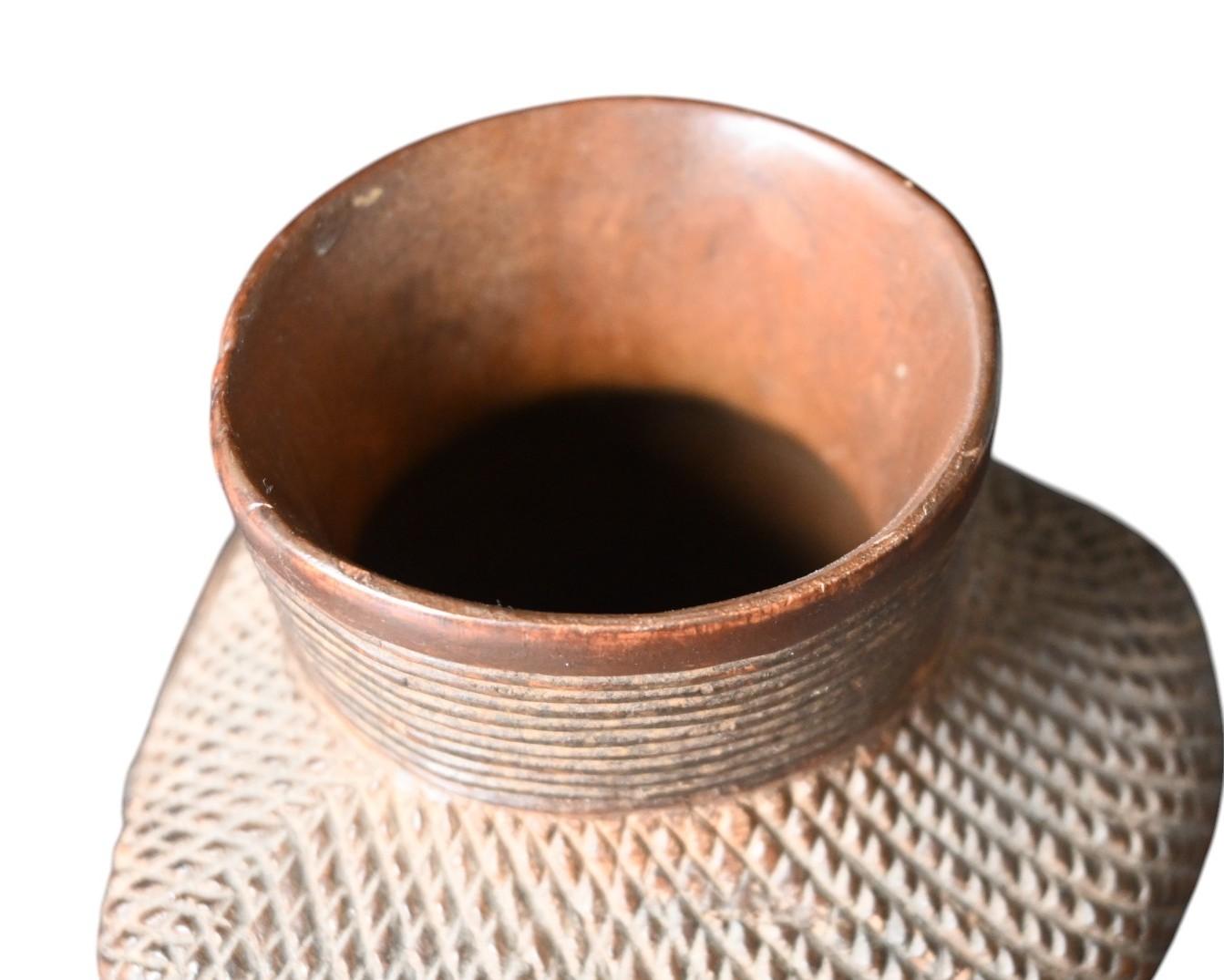19th Century Kuba Anthropomorphic Palm Wine Cup, 19th century -  provenance Didier Claes For Sale