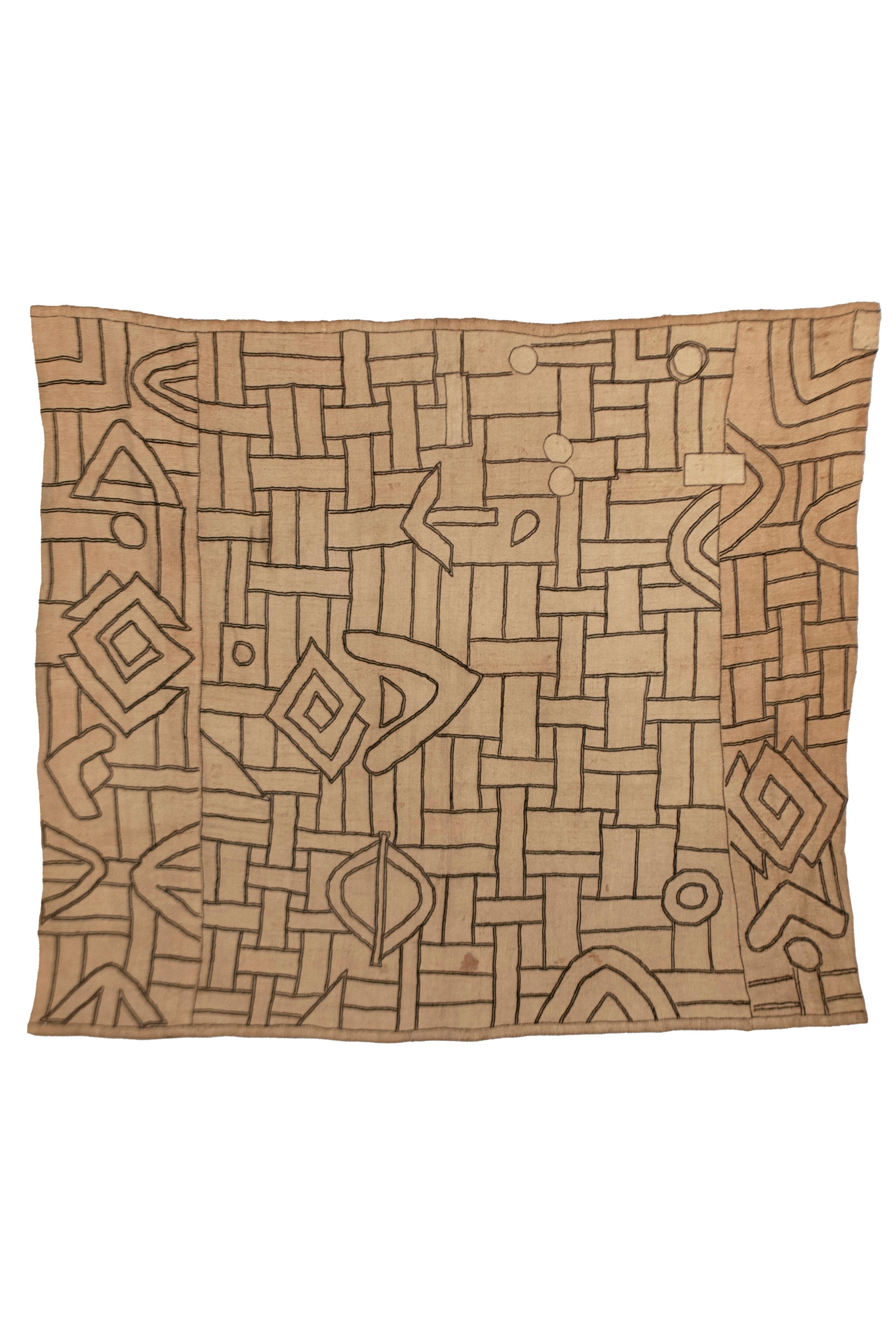 Kuba (Bushong) Raffia Fiber Textile Panel From Woman’s Skirt

The Bushong people are one of the largest and most dominant ethnic groups within the Kuba Kingdom in the DR Congo, and have long been recognized and admired for their history of producing