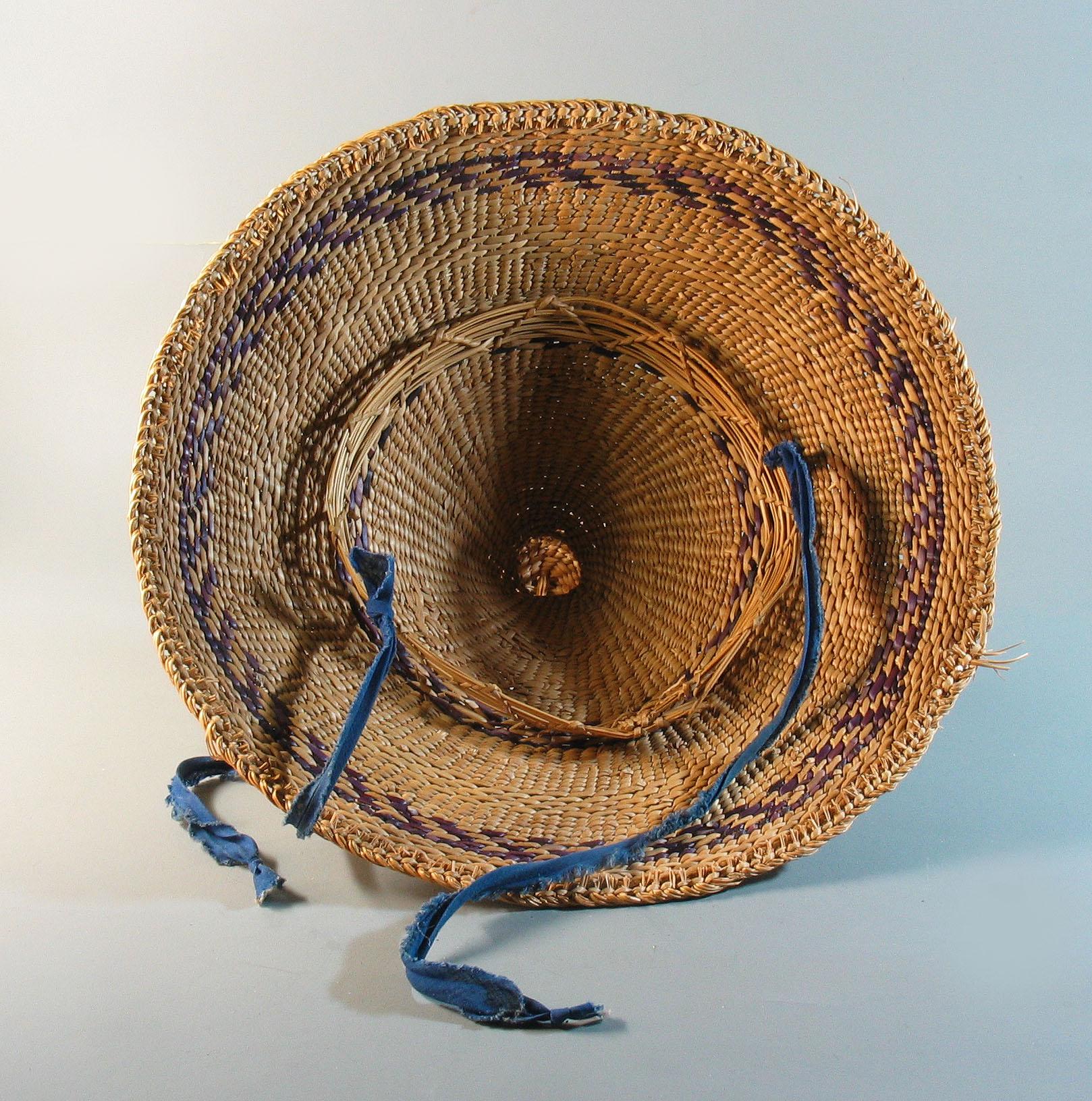 20th Century Kuba Ceremonial Raffia Textile Panel with a Hat from Lesotho Tribal Art Drc For Sale
