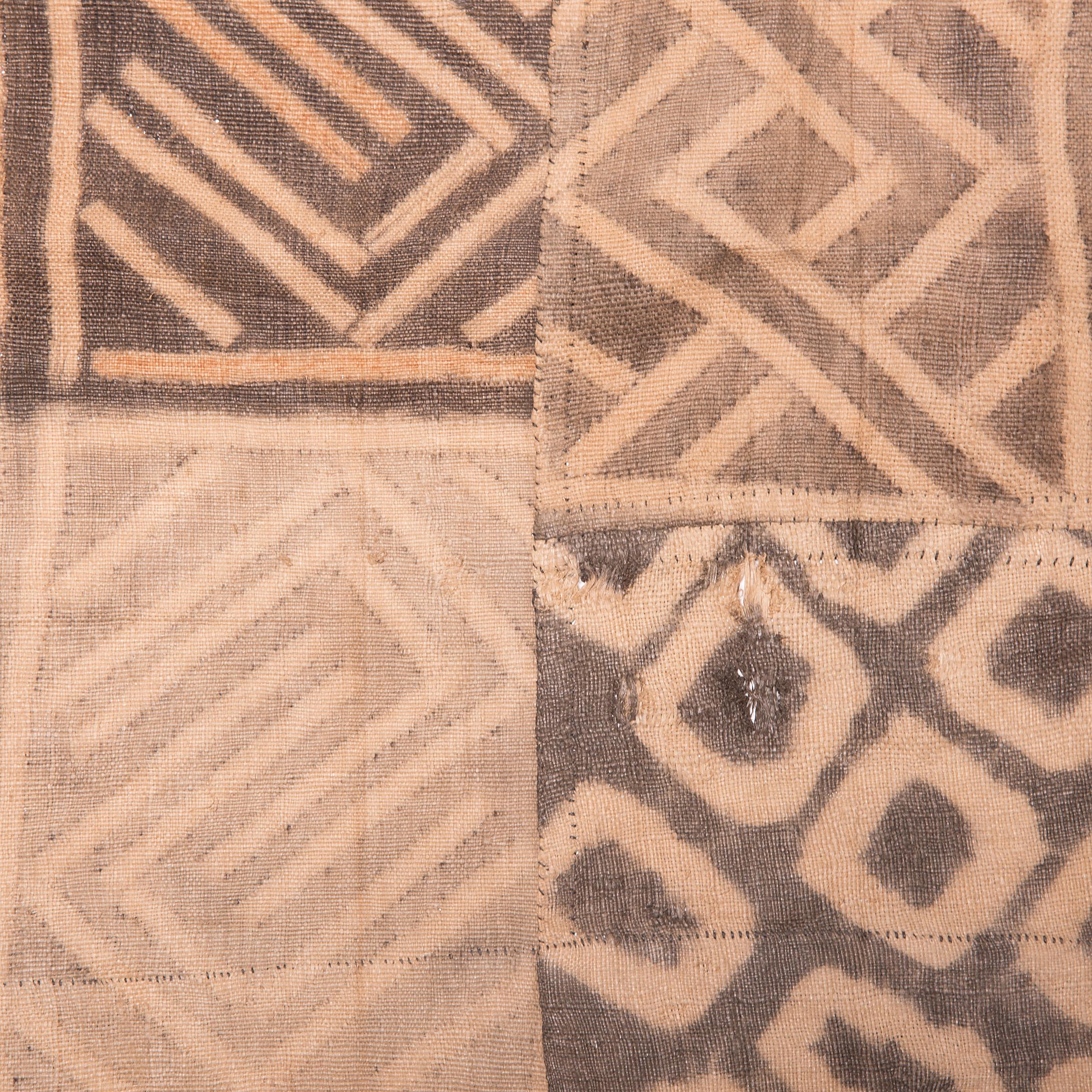 Tribal Kuba Dye-Resist Tcaka Textile For Sale