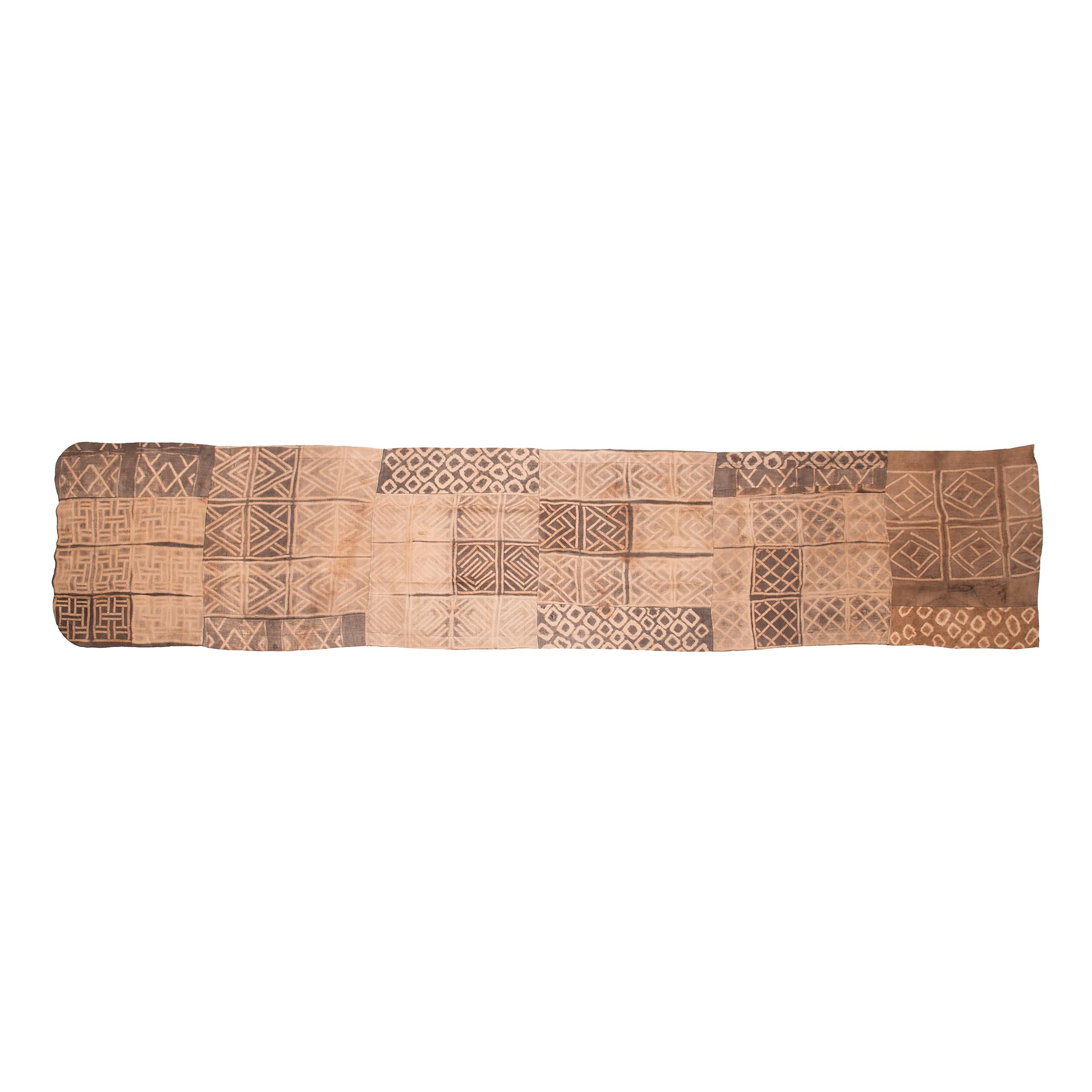 Congolese Kuba Dye-Resist Tcaka Textile For Sale