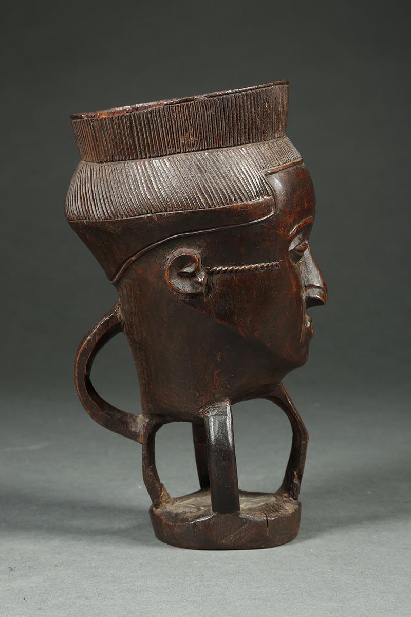 20th Century Kuba Palm Wine Cup, Tribal African, Congo, Africa