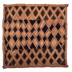 Antique Kuba Raffia Prestige Panel, c. 1900