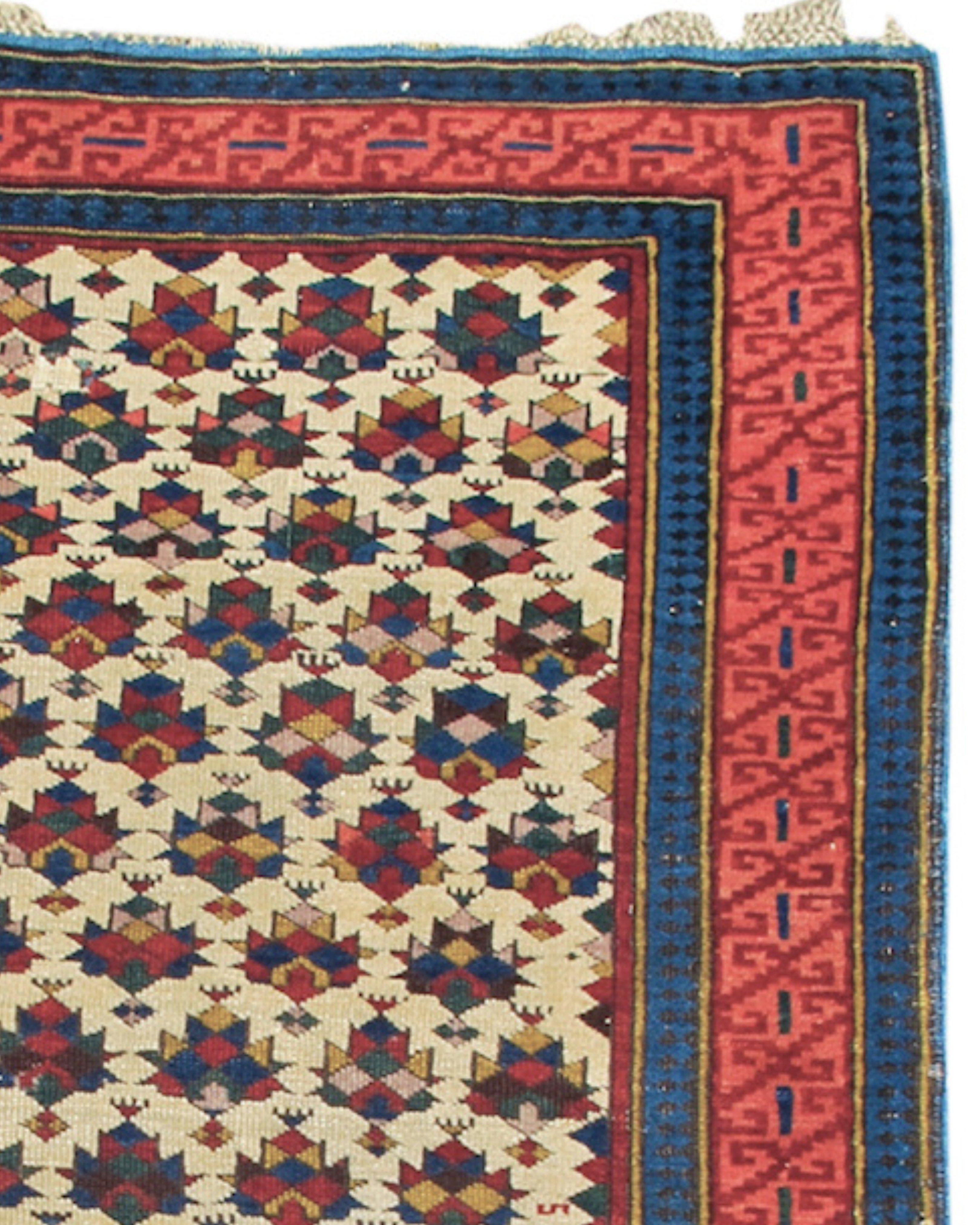 Kuba Rug, 3rd Quarter 19th Century In Good Condition For Sale In San Francisco, CA