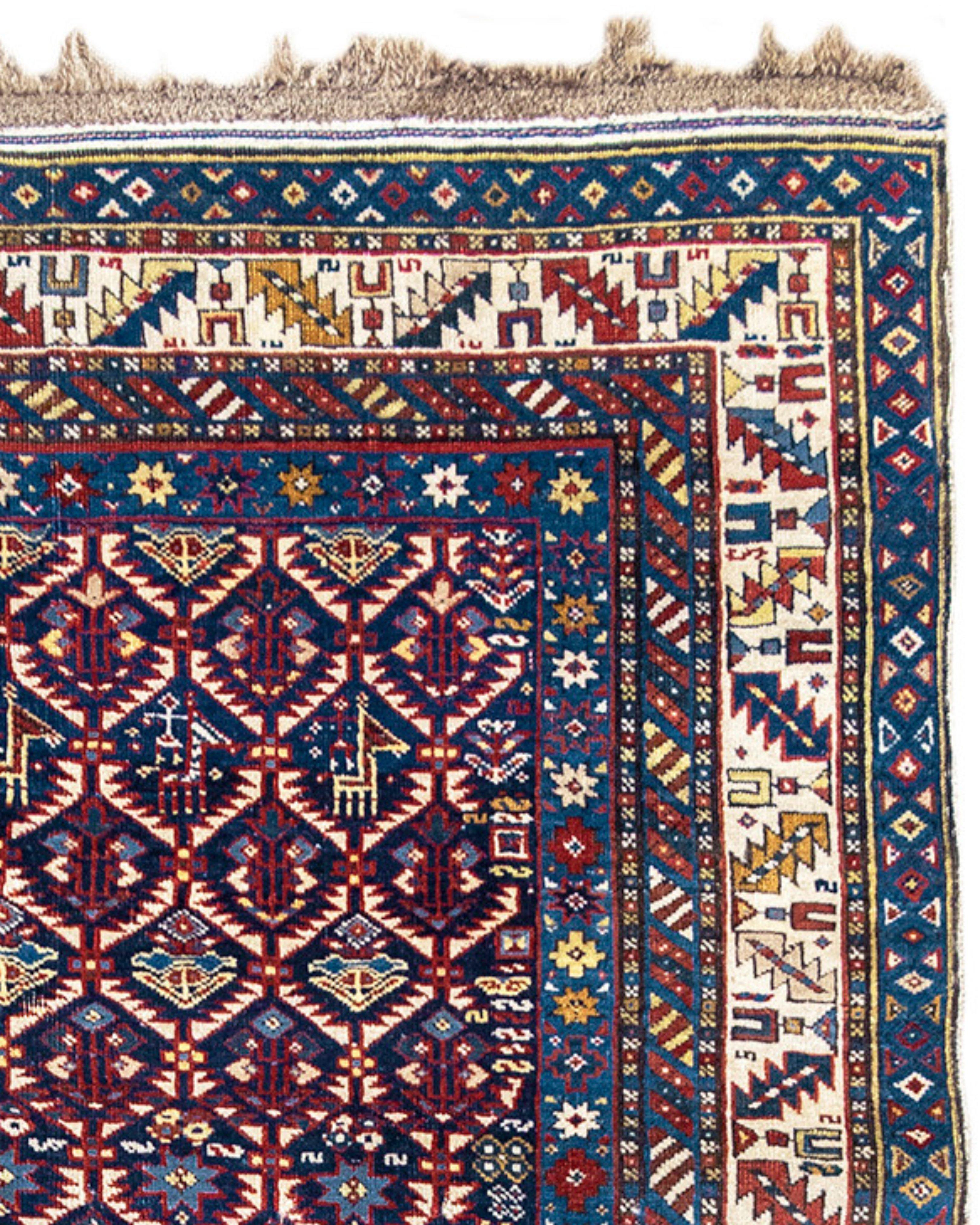 Kuba Rug, 4th Quarter 19th Century In Excellent Condition For Sale In San Francisco, CA