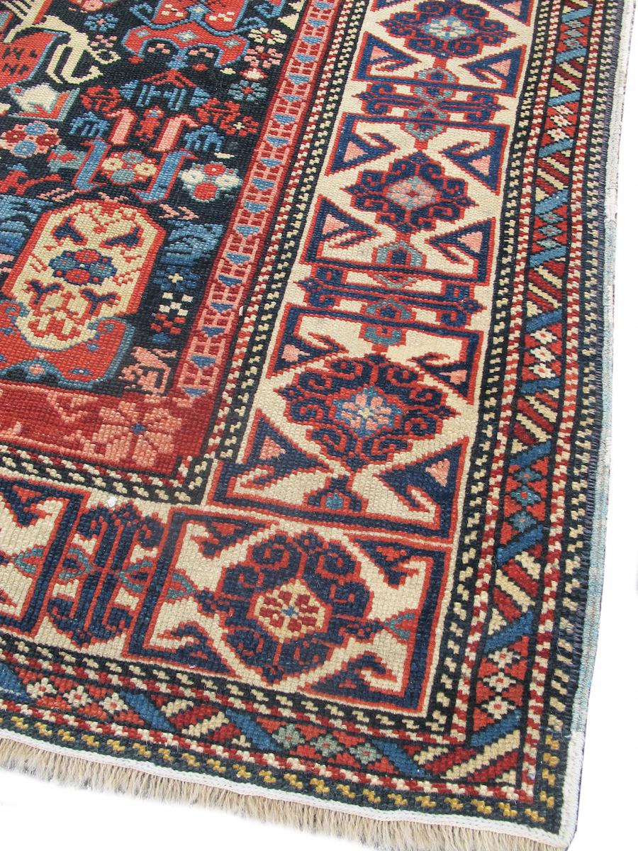Antique Caucasian Kuba Rug, c. 1900

Dated 1320 which is equal to the current calendar date of 1900.

Additional information
Dimensions: 3'10