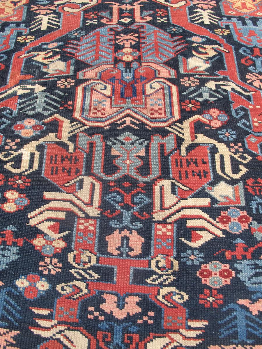 Chinese Antique Kuba Rug, c. 1900 For Sale