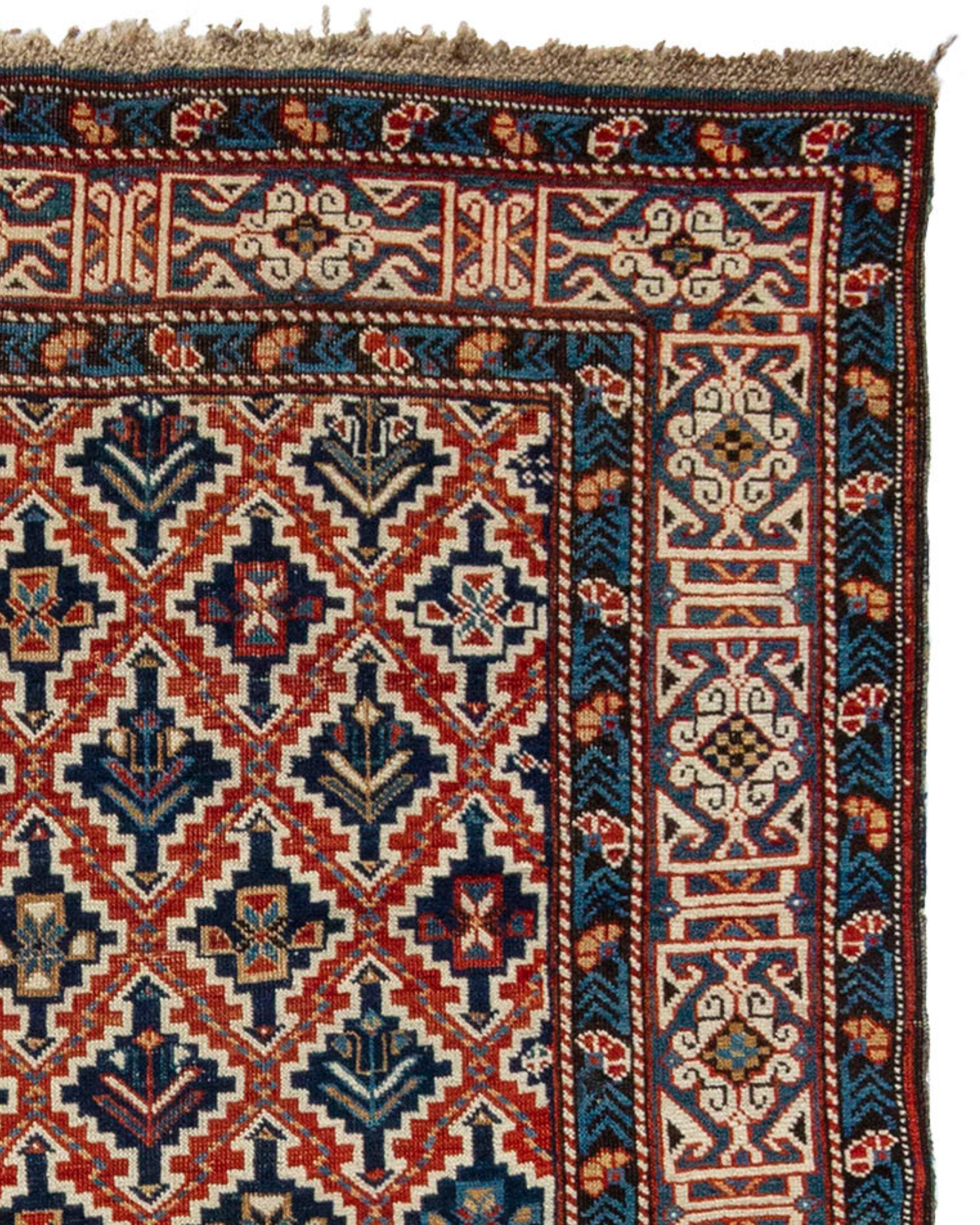 Antique Caucasian Kuba Rug, Late 19th Century

Being sold on behalf of Dr. and Mrs. Timothy McCormack

Additional information:
Dimensions: 3'8