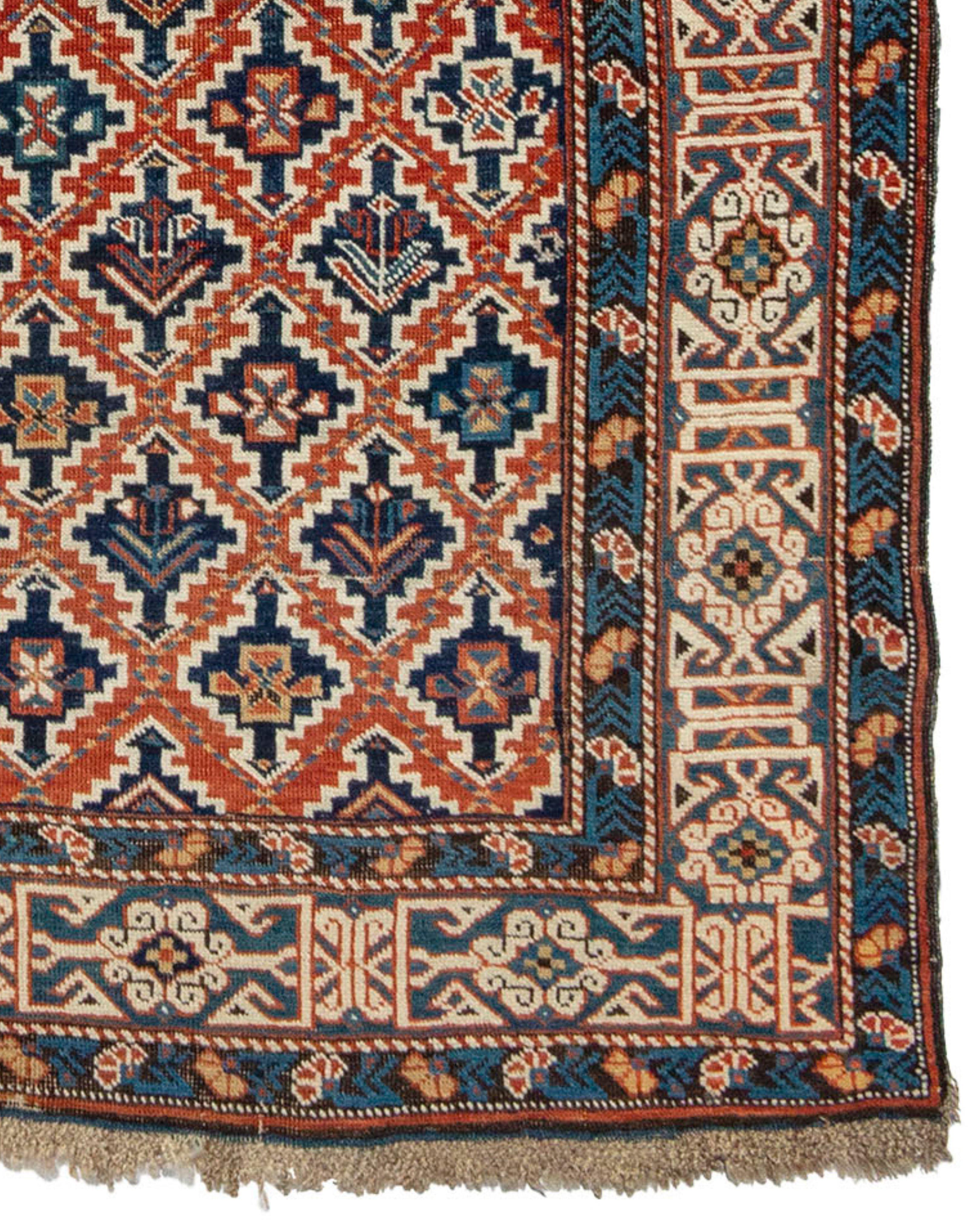 Antique Kuba Rug, Late 19th Century In Excellent Condition In San Francisco, CA