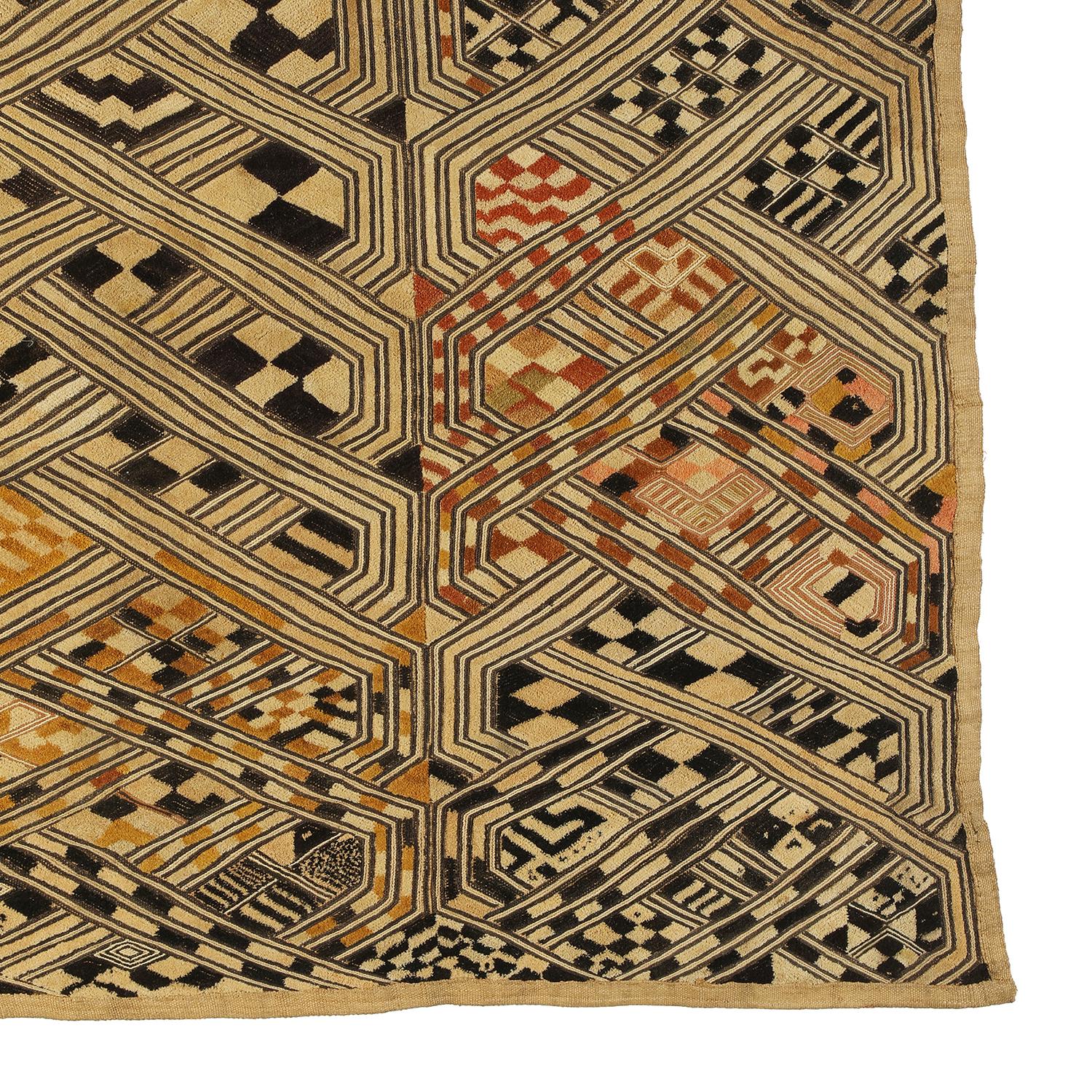 Congolese Kuba Shoowa Textile  20th Century For Sale