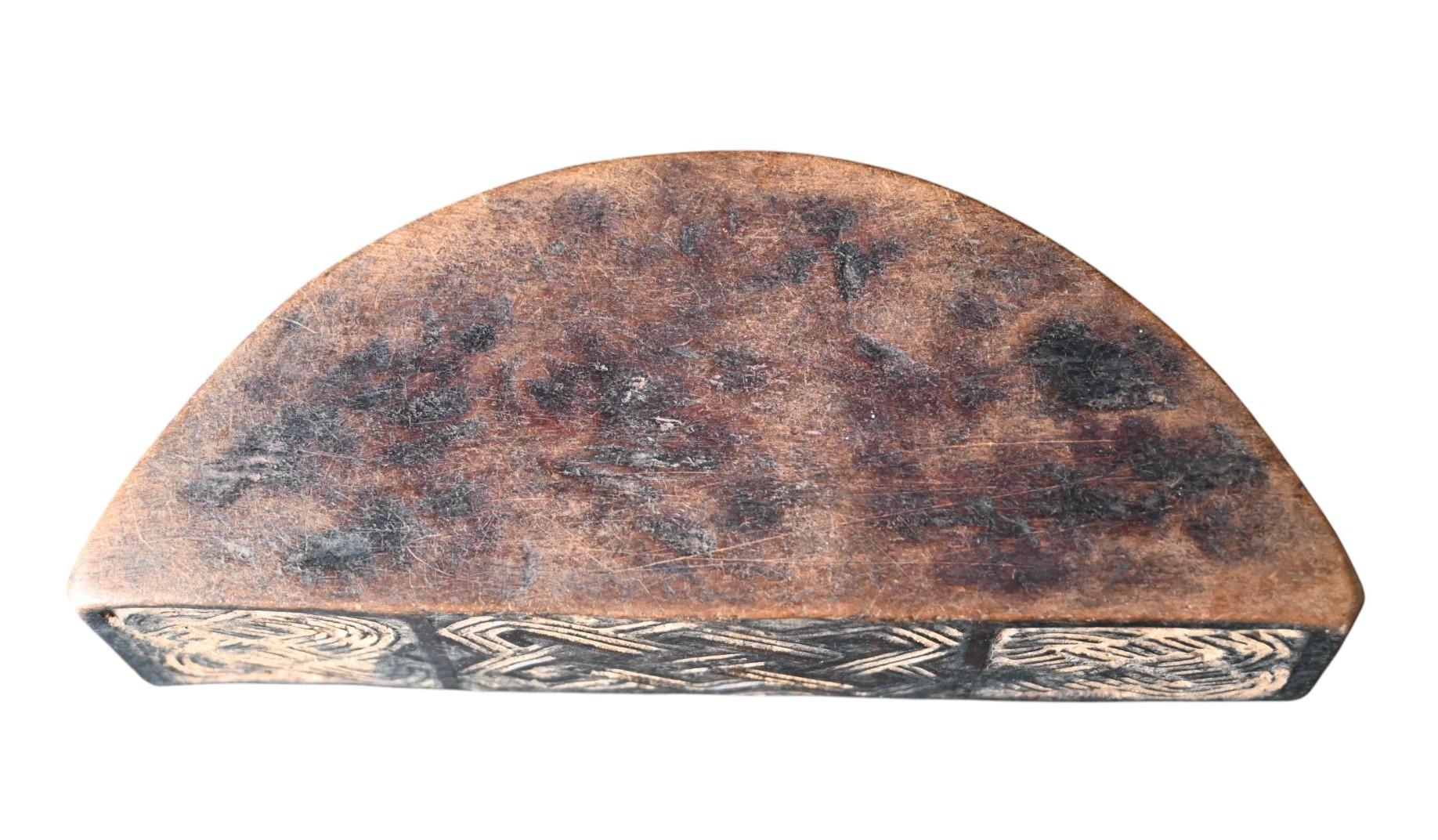 Wood Kuba tribal Tukula Box – Early 1900s, D.R. Congo For Sale