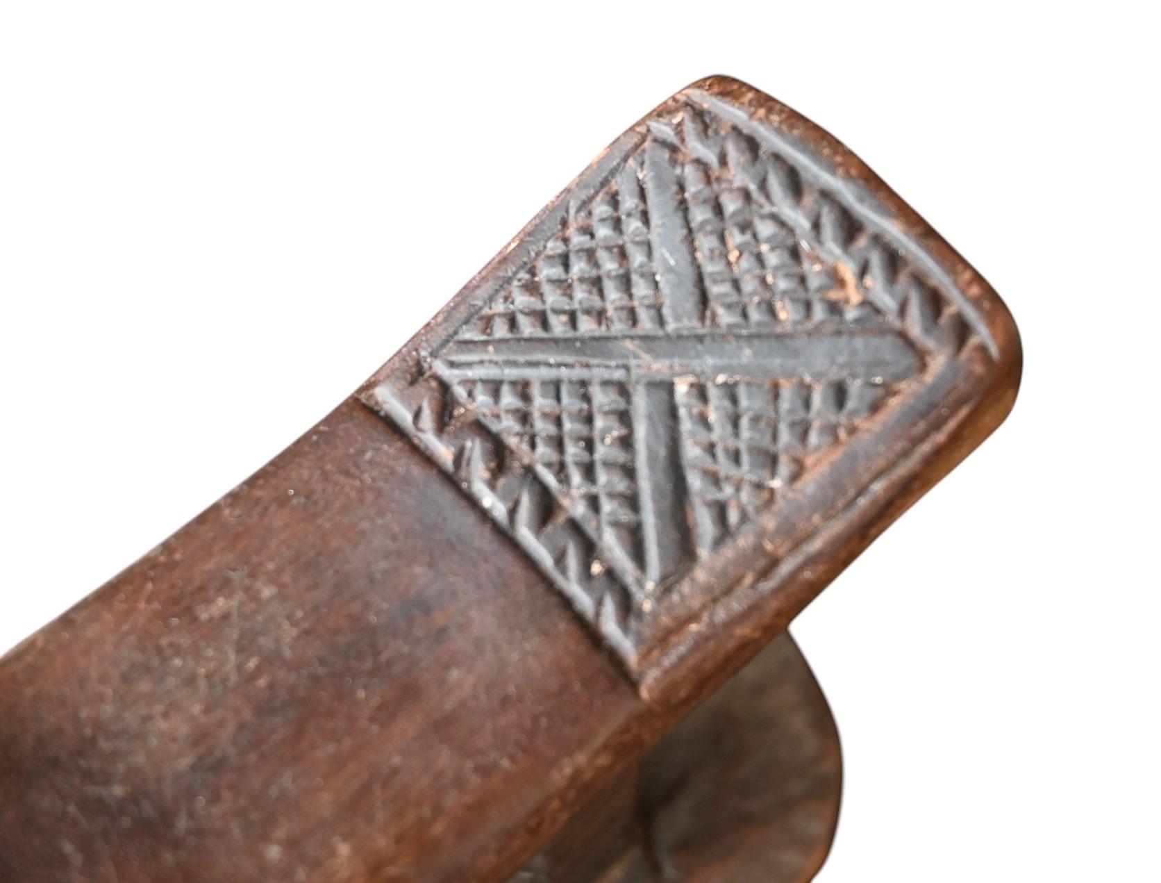 Congolais Appui-nuque Kuba en bois (début du 20e siècle) Dr Congo en vente