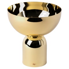 Kubbe Bowl, Varnished Brass Silverware by AVLU