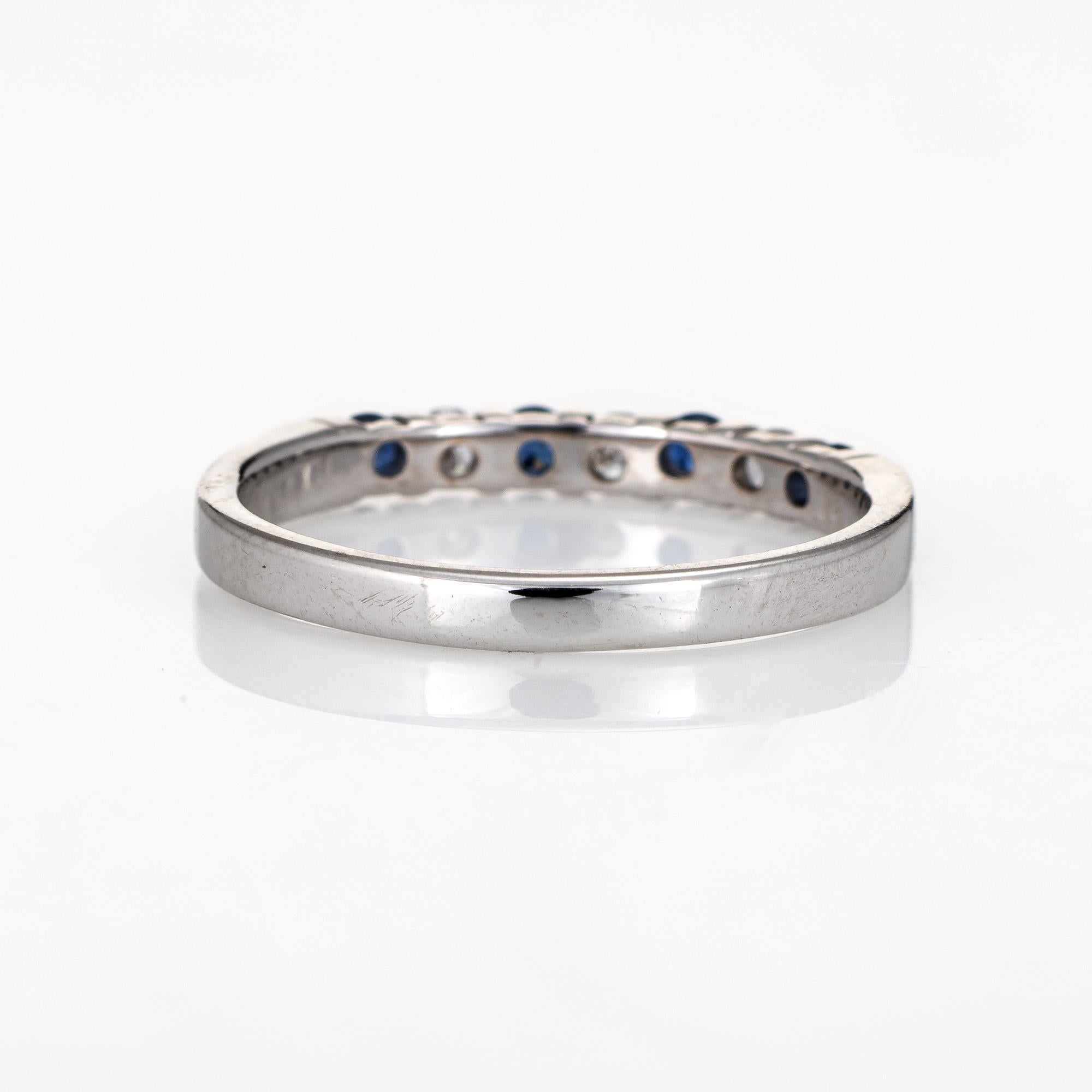 Kuber Diamond Sapphire Band Estate 10 Karat Gold Ring Feiner Schmuck Stacking im Zustand „Gut“ in Torrance, CA