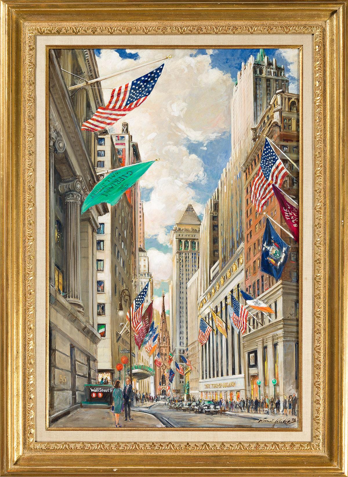 55 Wall Street, New York City - Painting di Kubik Kamil