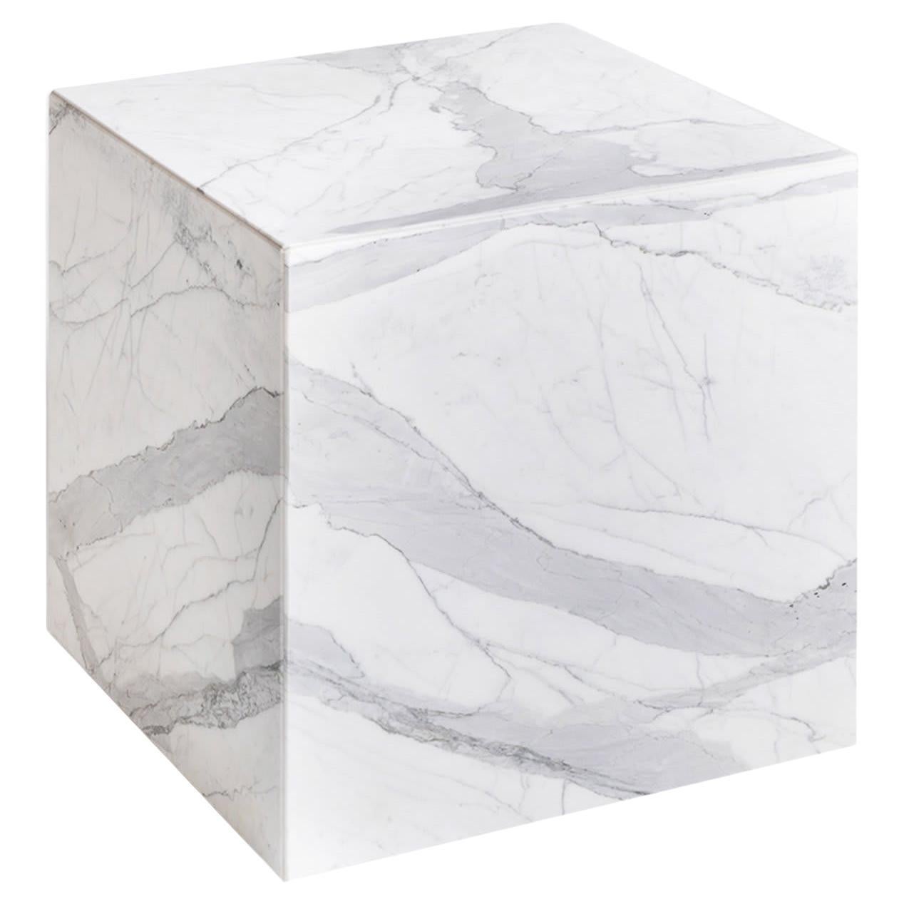 Weißer Carrara-Couchtisch aus Carrara im Angebot