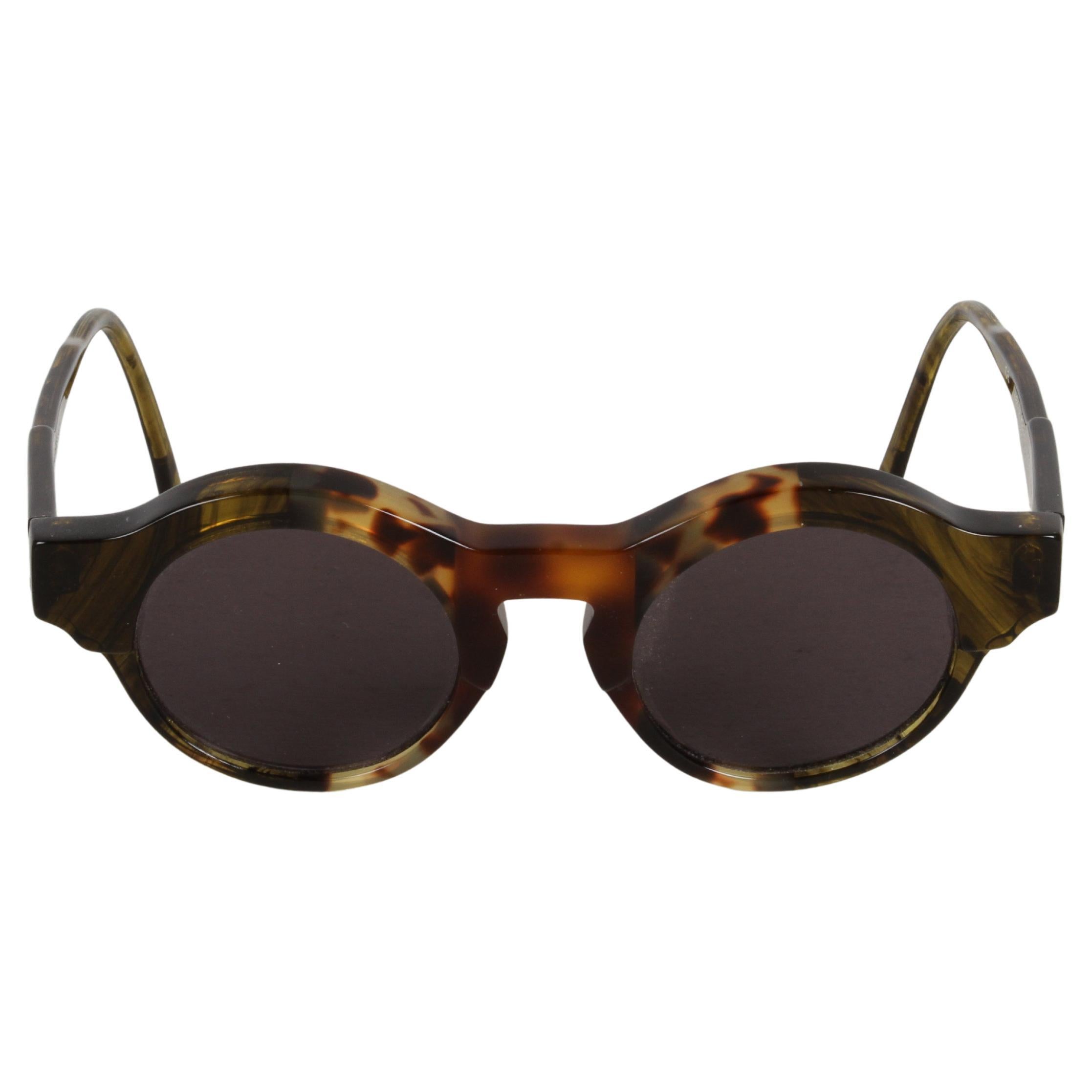 Kuboraum - Maske K9 HHGS - 145mm Handmade Tortoise Frame Sunglasses Gray Lenses