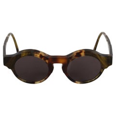 Kuboraum - Maske K9 HHGS - 145mm Lunettes de soleil à monture tortue faites à la main Verres gris