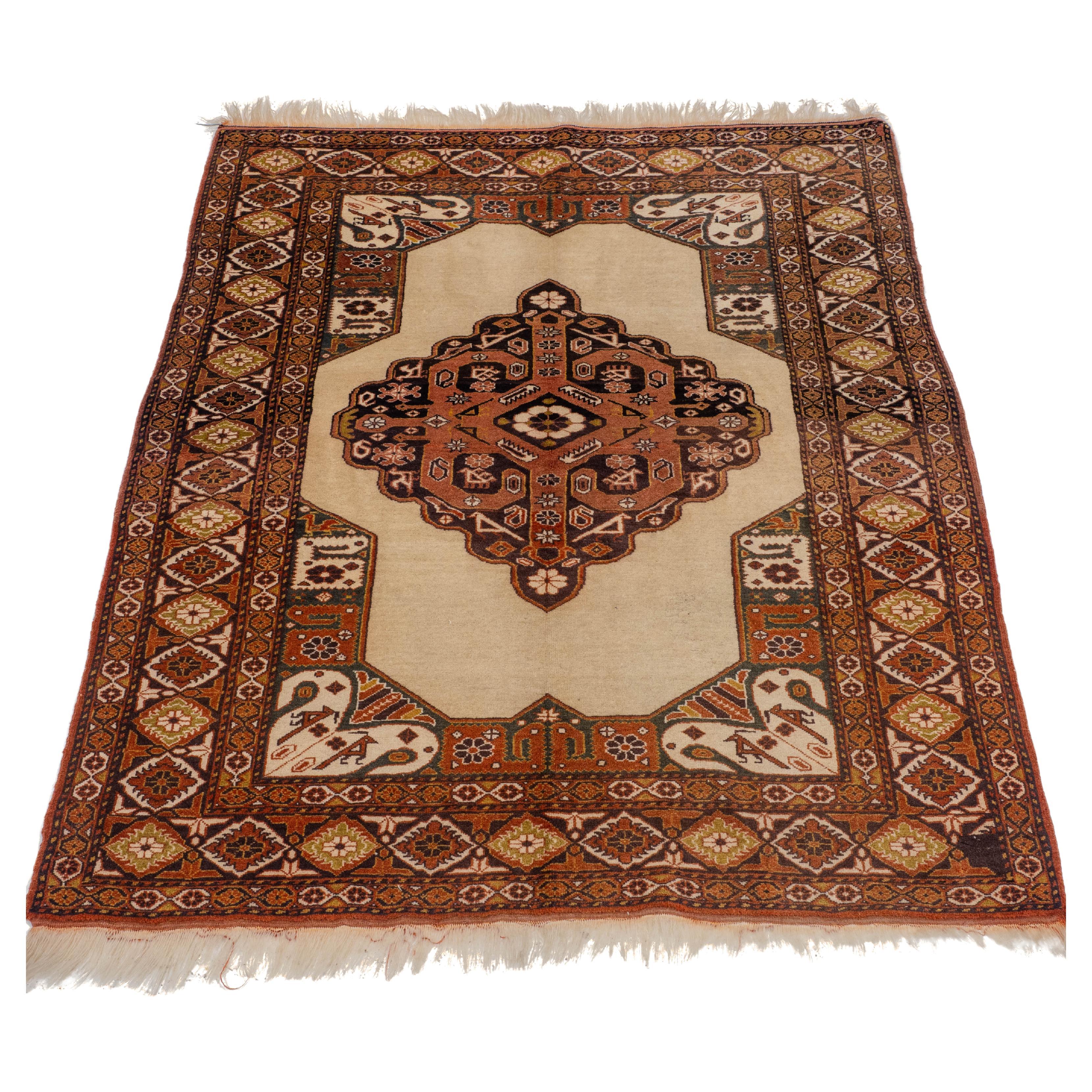 Tappeto Kuchan persiano tessuto a mano C1930 5'8" x 4'3" (172x131cm Ghoochan Carpet)