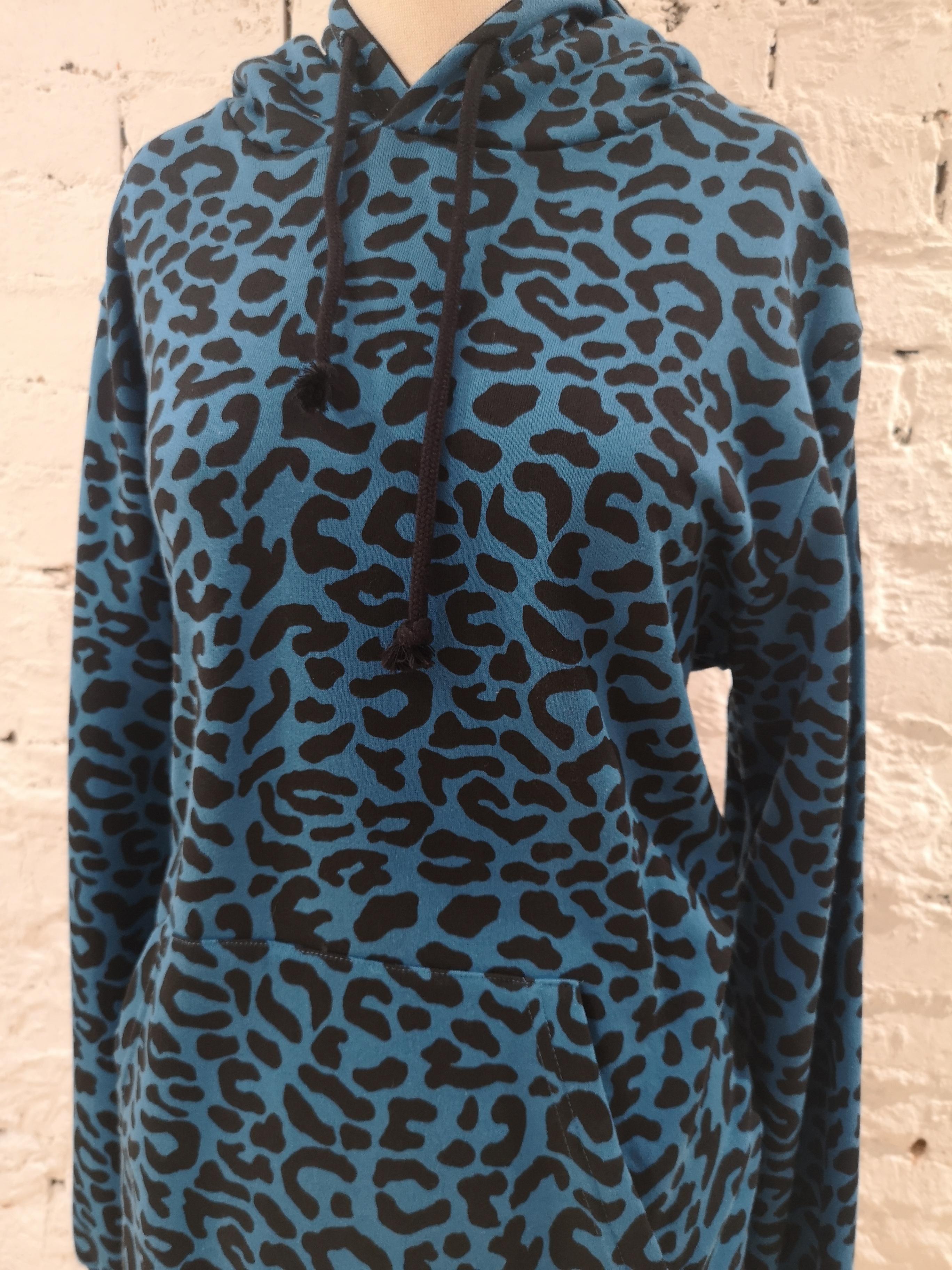 Black Kueen blue animalier sweater / hoodie