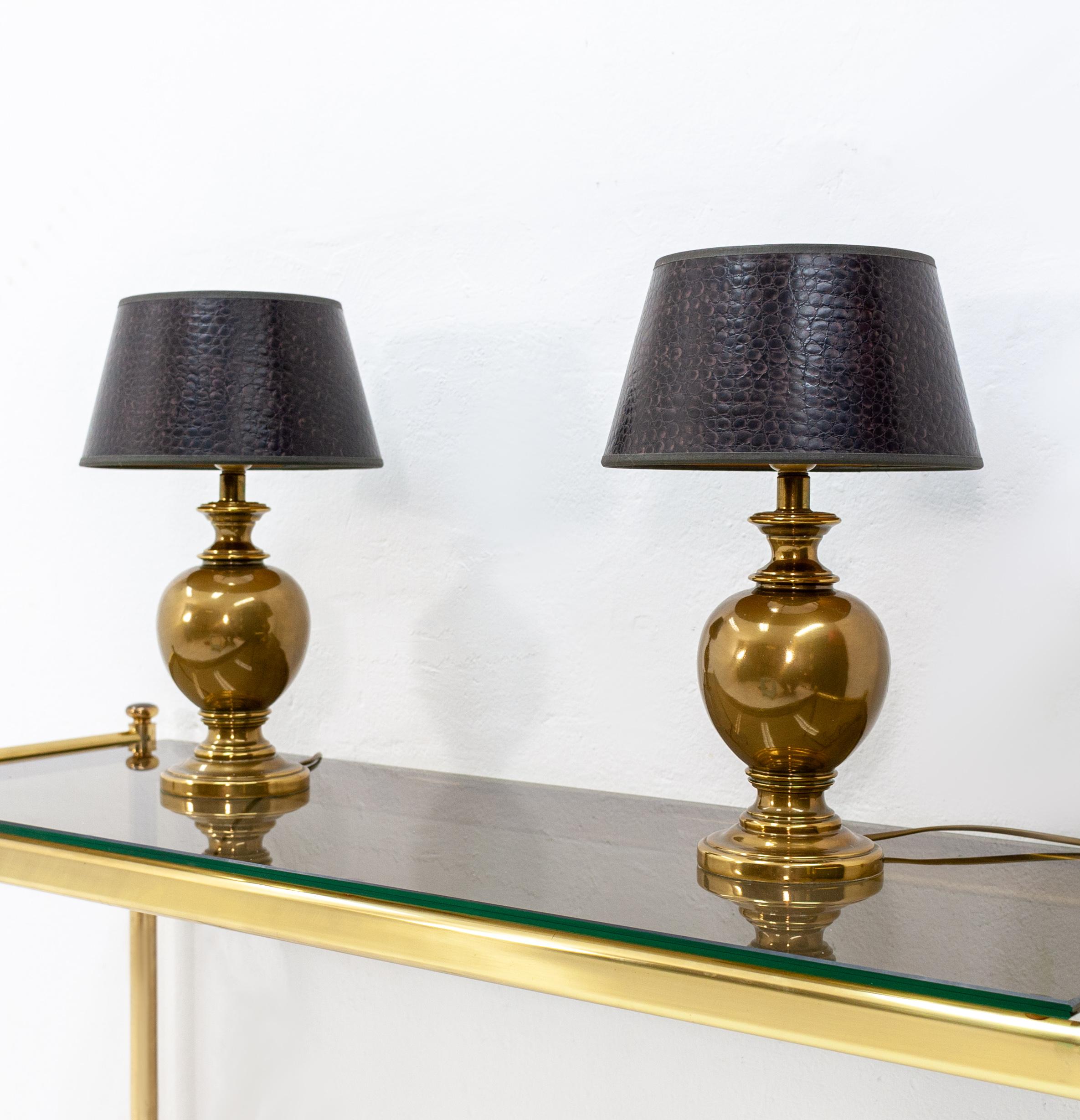 Kuhlmann Table Lamps Germany, 1970s In Good Condition In Den Haag, NL