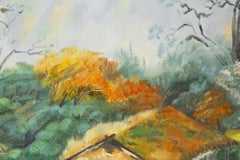 Kui Zhao Impressionista Olio originale su tela "Autunno nella mia città natale"