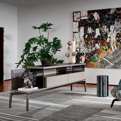 Kukei Asymmetrical Ash Wood Sideboard