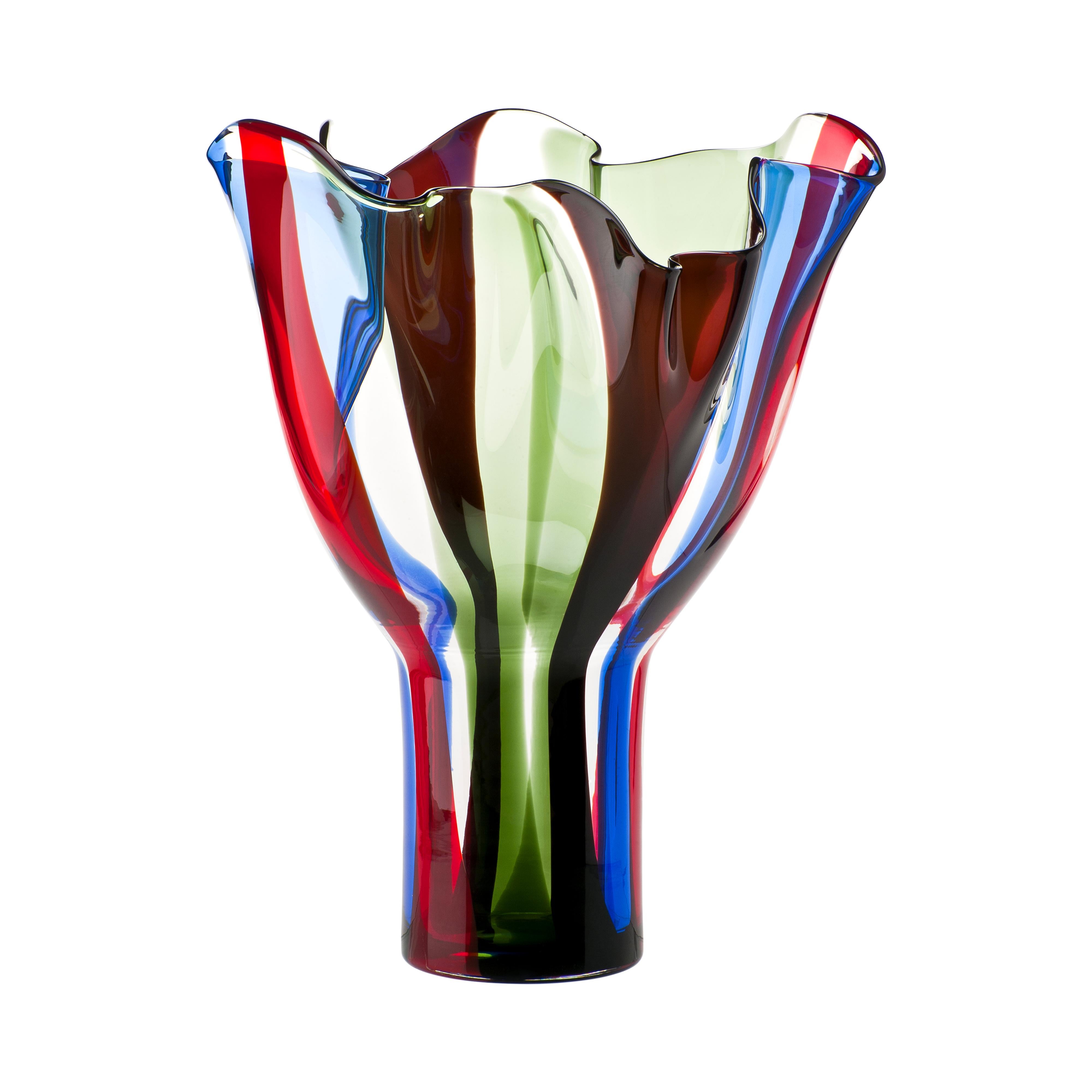 italien Collection de vases Kukinto de Timo Sarpaneva pour Venini 1991 en vente