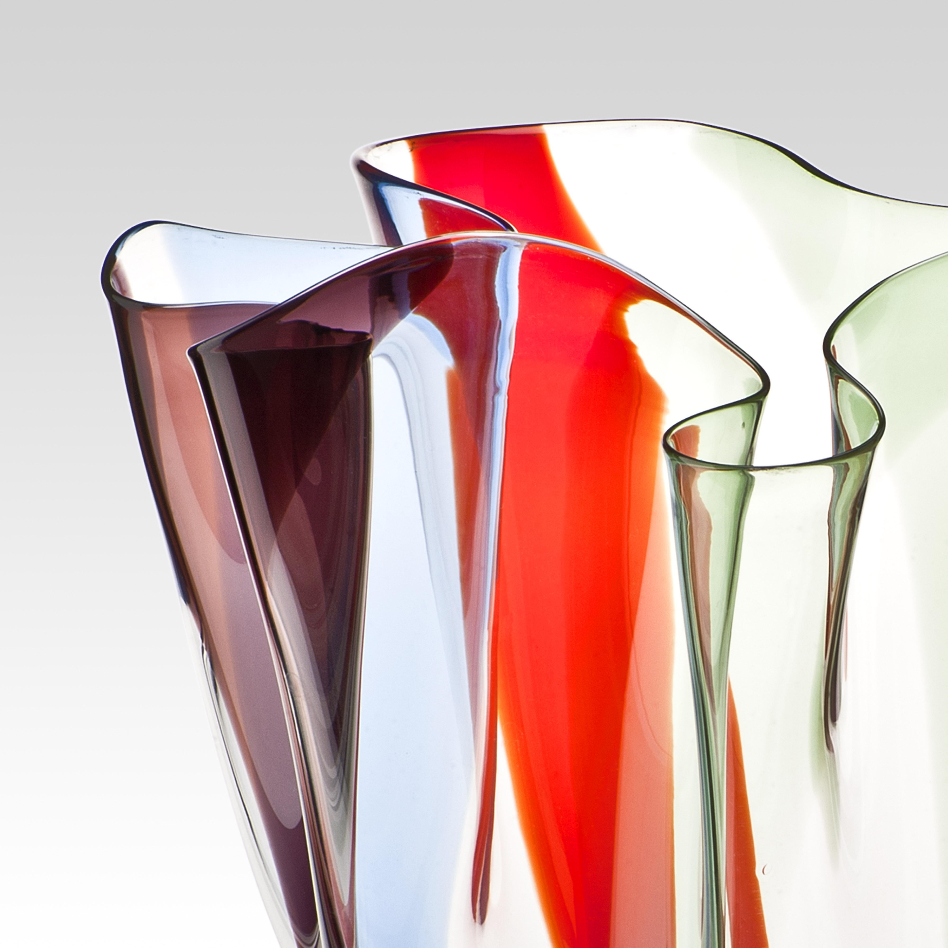 Hand-Crafted Kukinto Vases Collection by Timo Sarpaneva for Venini 1991 For Sale