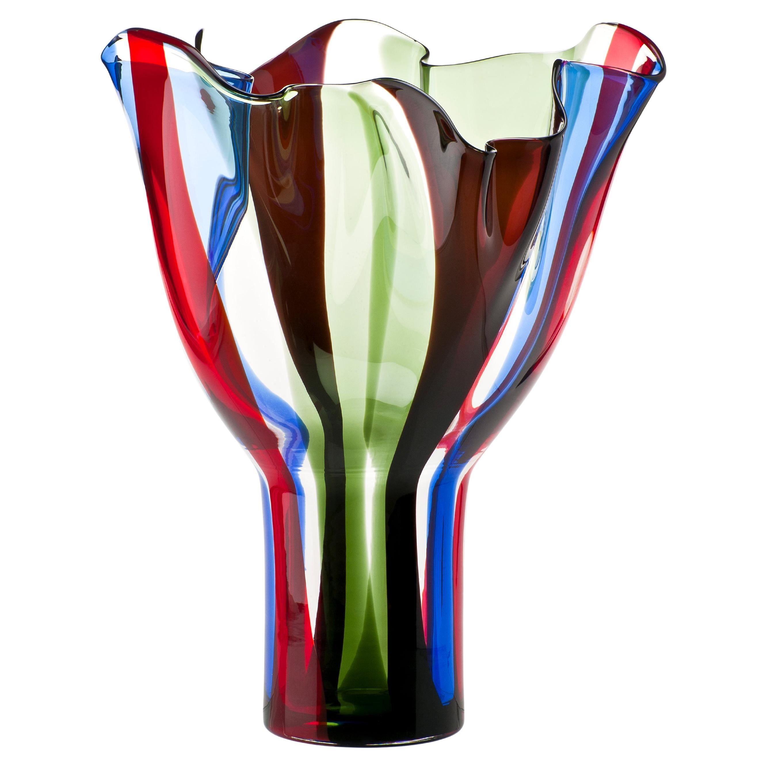 Kukinto Vases Collection by Timo Sarpaneva for Venini 1991 For Sale