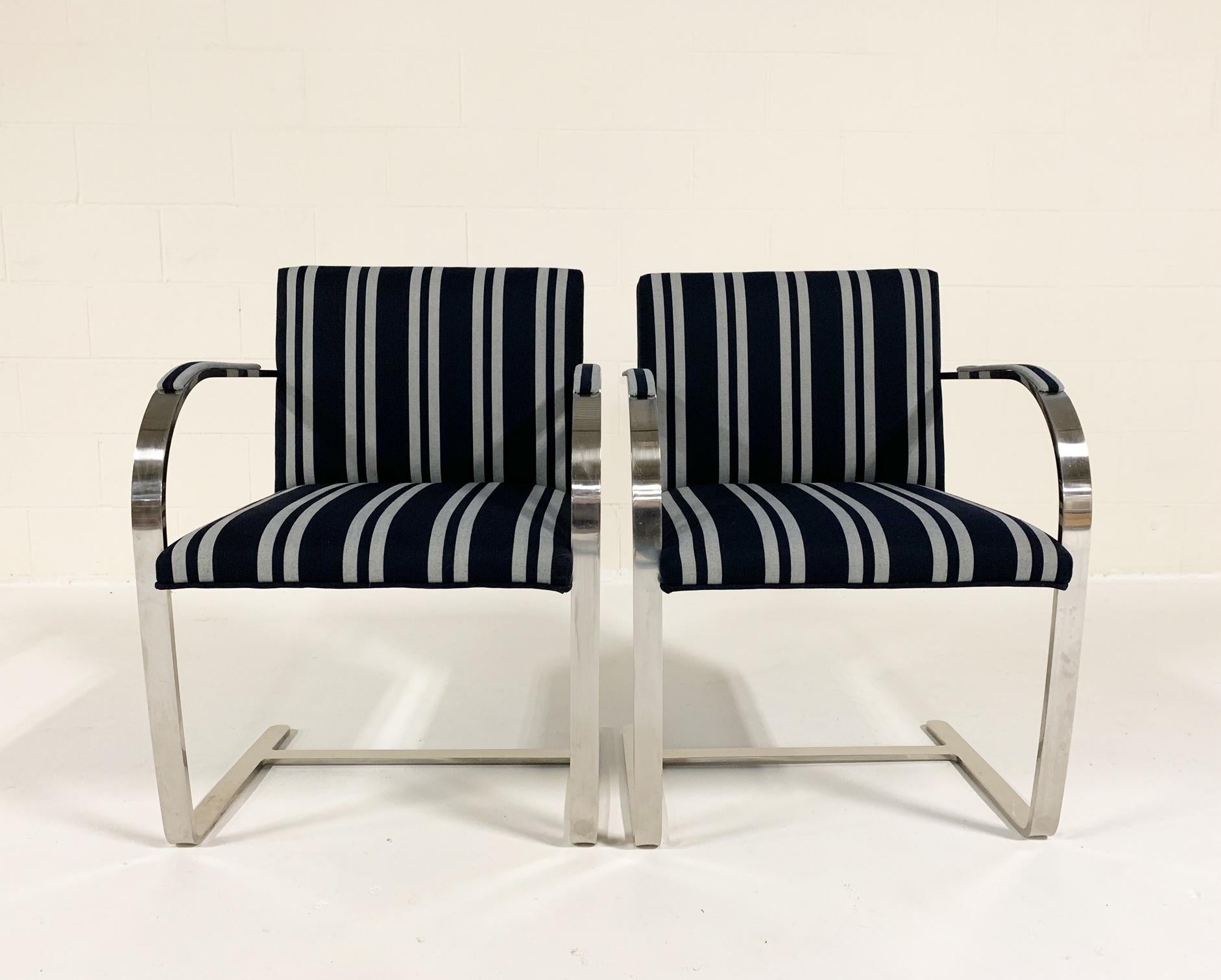 20th Century Kule x Forsyth Collection Ludwig Mies van der Rohe Brno Chairs, Pair