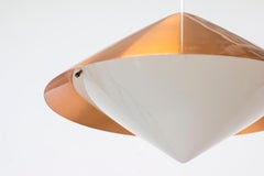 "Kuli" Kupfer-Deckenleuchte von Svea Winkler für Orno:: Finnland:: 1960er Jahre