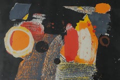 Kulo Green, Composition, Color Lithography, Framed