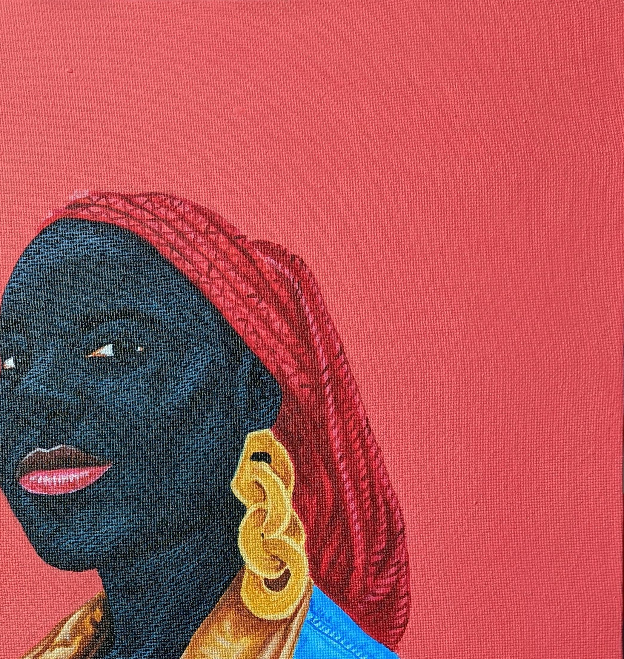 Becky - Expressionniste Painting par Kum Cletus