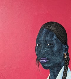 Black Beauty - 21st Century, Contemporary, Figurative Portrait, Acrylic, Women