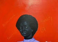 Rebecca - 21st Century, Contemporary, Figurative Portrait, Floral, Modern, Women