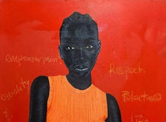 Sin título 4 - Siglo XXI, Contemporáneo, Retrato Figurativo, Moderno, Mujer