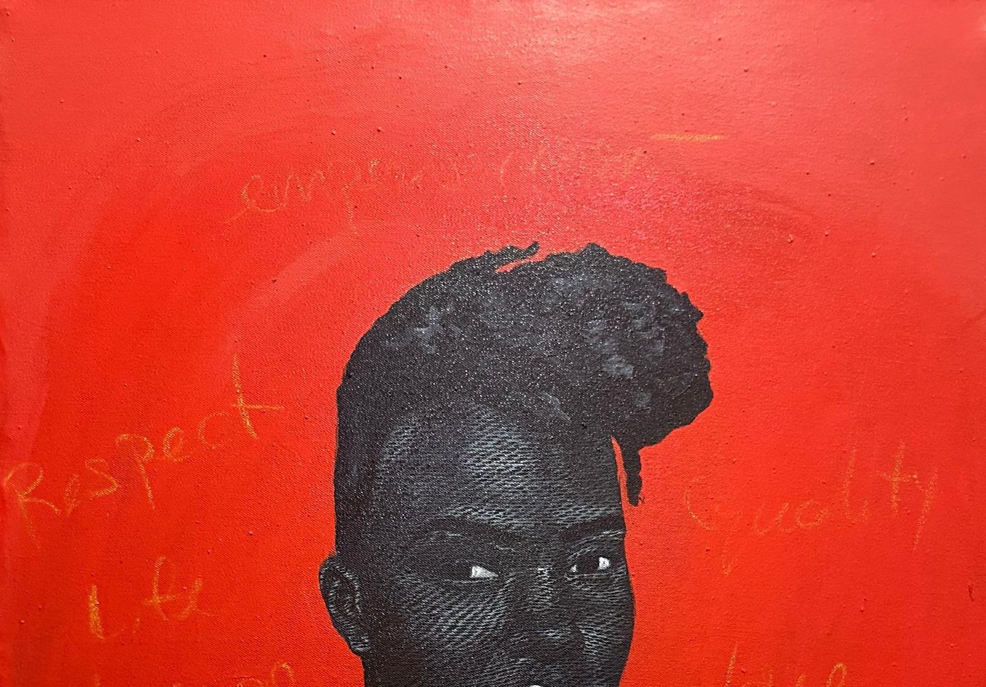 Untitled 5 - 21st Century, Contemporary, Figurative Portrait, Modern, Women - Painting by Kum Cletus