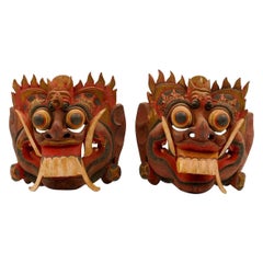 Kumba Karna Masks, Indonesian, Mid-20th Century
