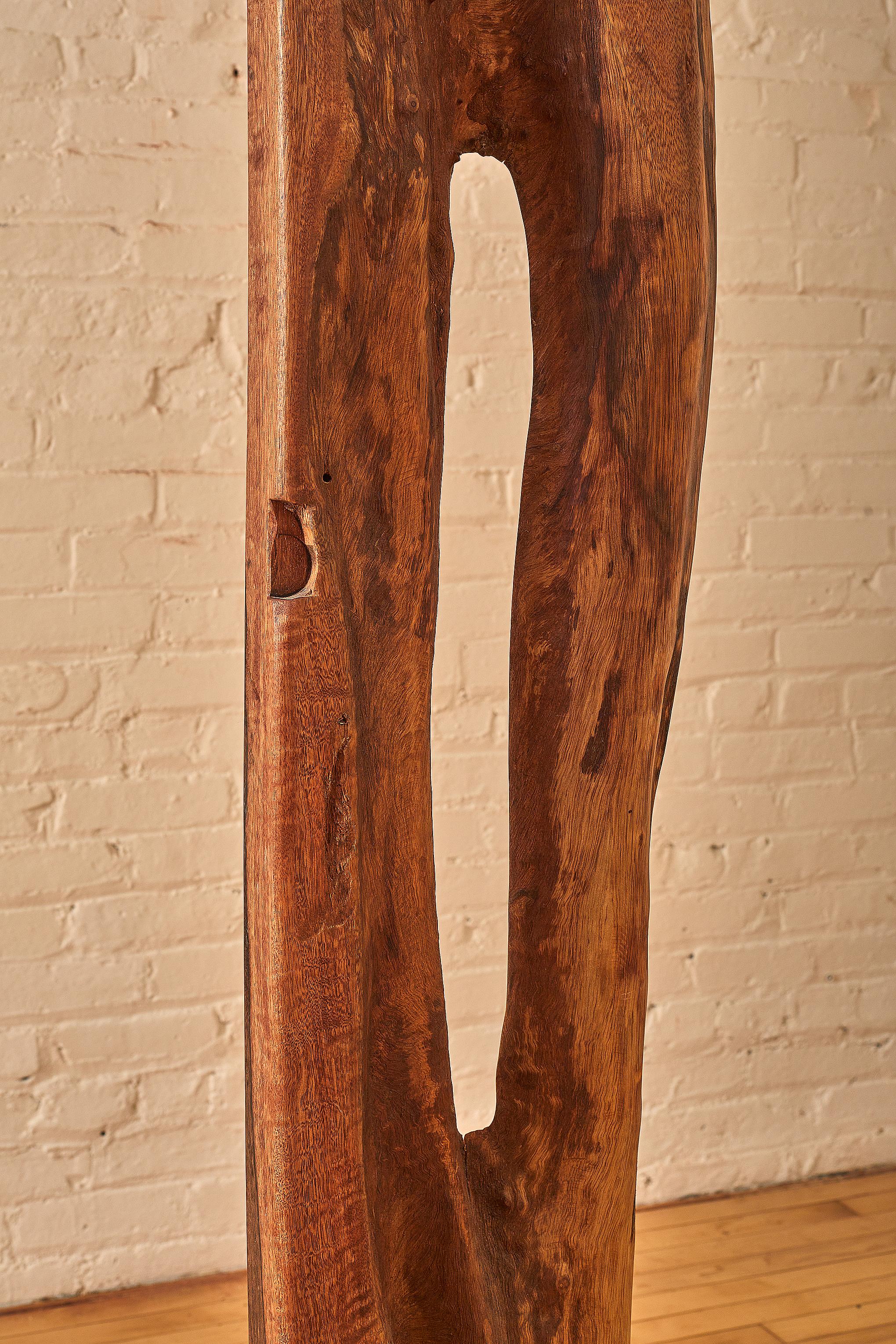 American Kumbuk Wood Sculpture by the Somerset House For Sale