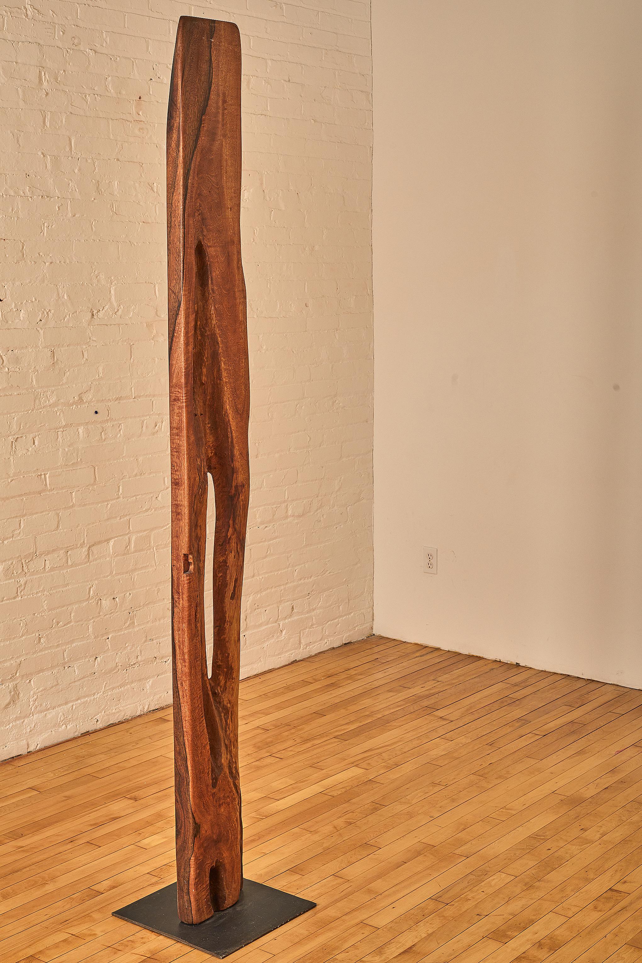 Kumbuk Wood Sculpture by the Somerset House In Good Condition For Sale In Long Island City, NY