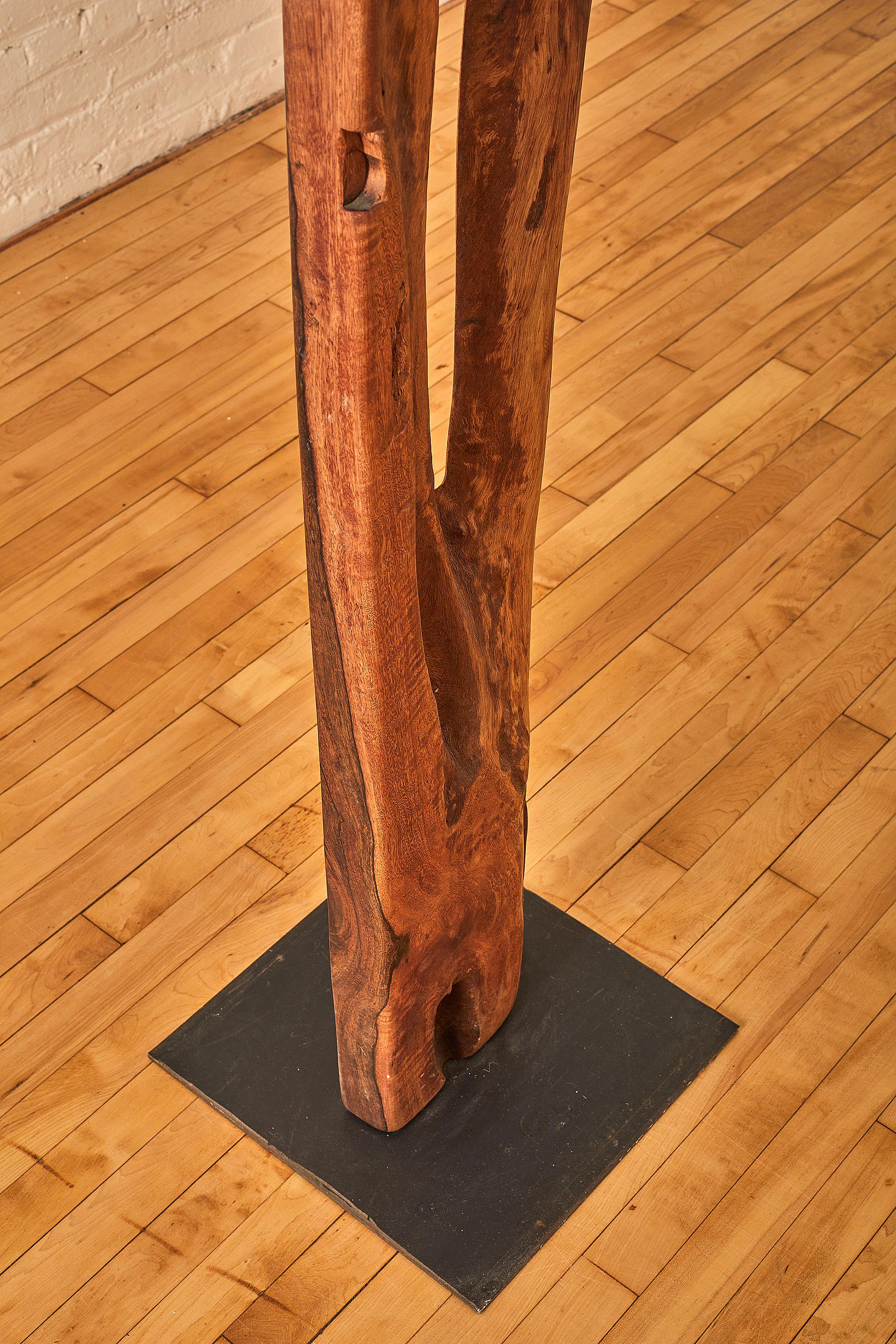Contemporary Kumbuk Wood Sculpture by the Somerset House For Sale
