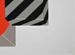 Abstract Composition - Original Screen Print  by Kumi Sugai - 1971