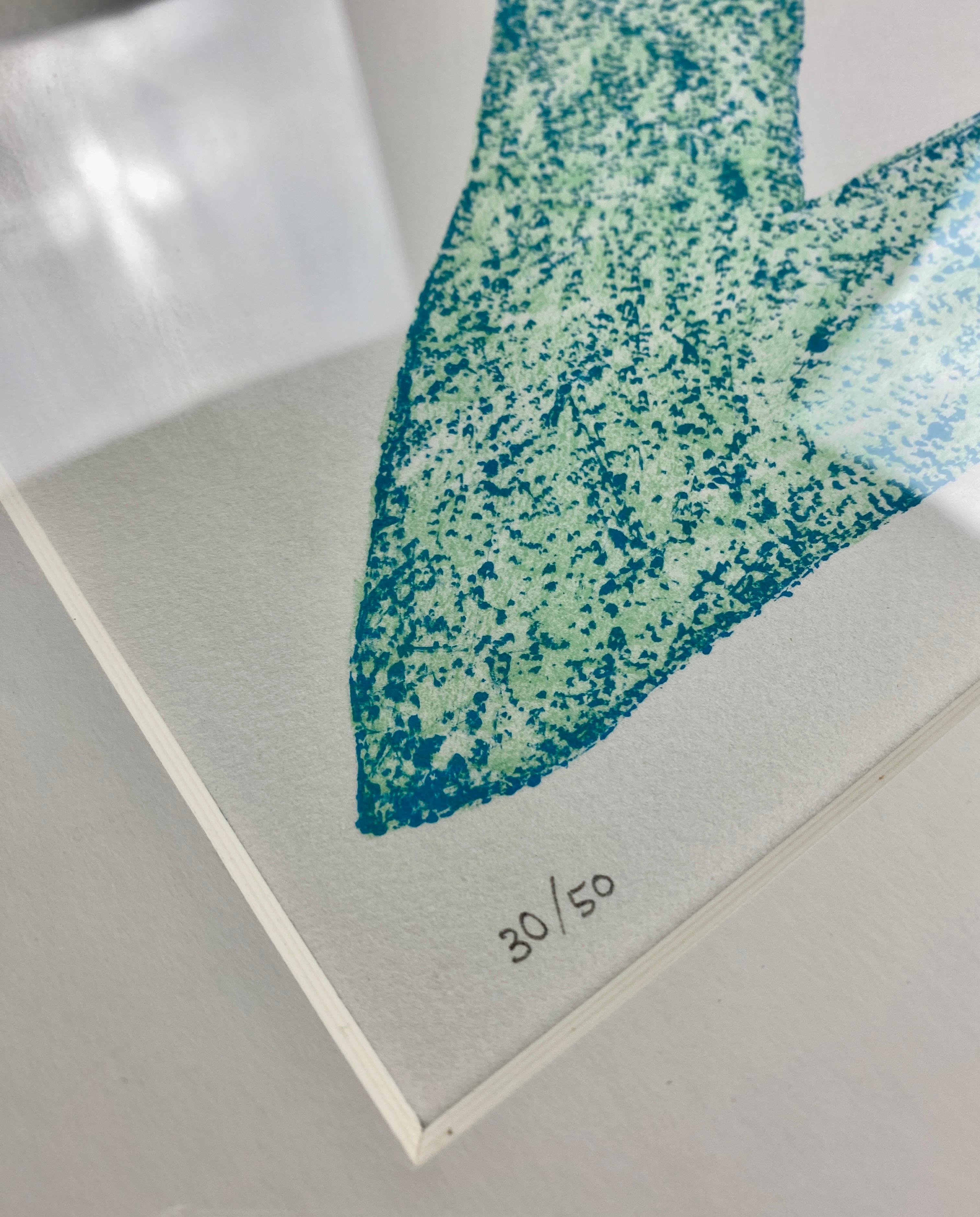 Post-Modern Kumi Sugaï 'Oni' Limited Edition 30/50 Color Lithograph 1985 For Sale