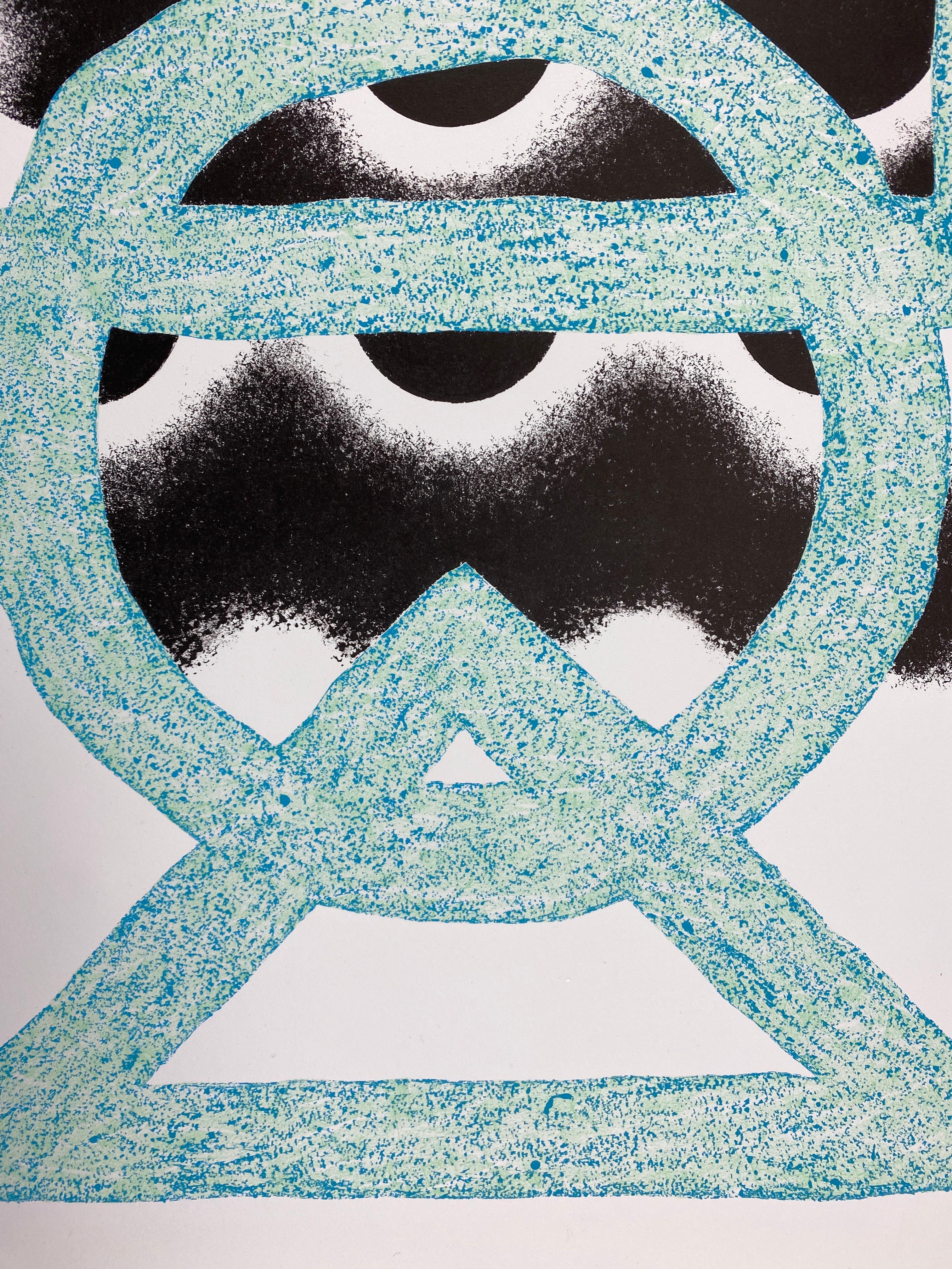 Kumi Sugaï 'Oni' Limited Edition 30/50 Color Lithograph 1985 In Good Condition For Sale In Weesp, NL