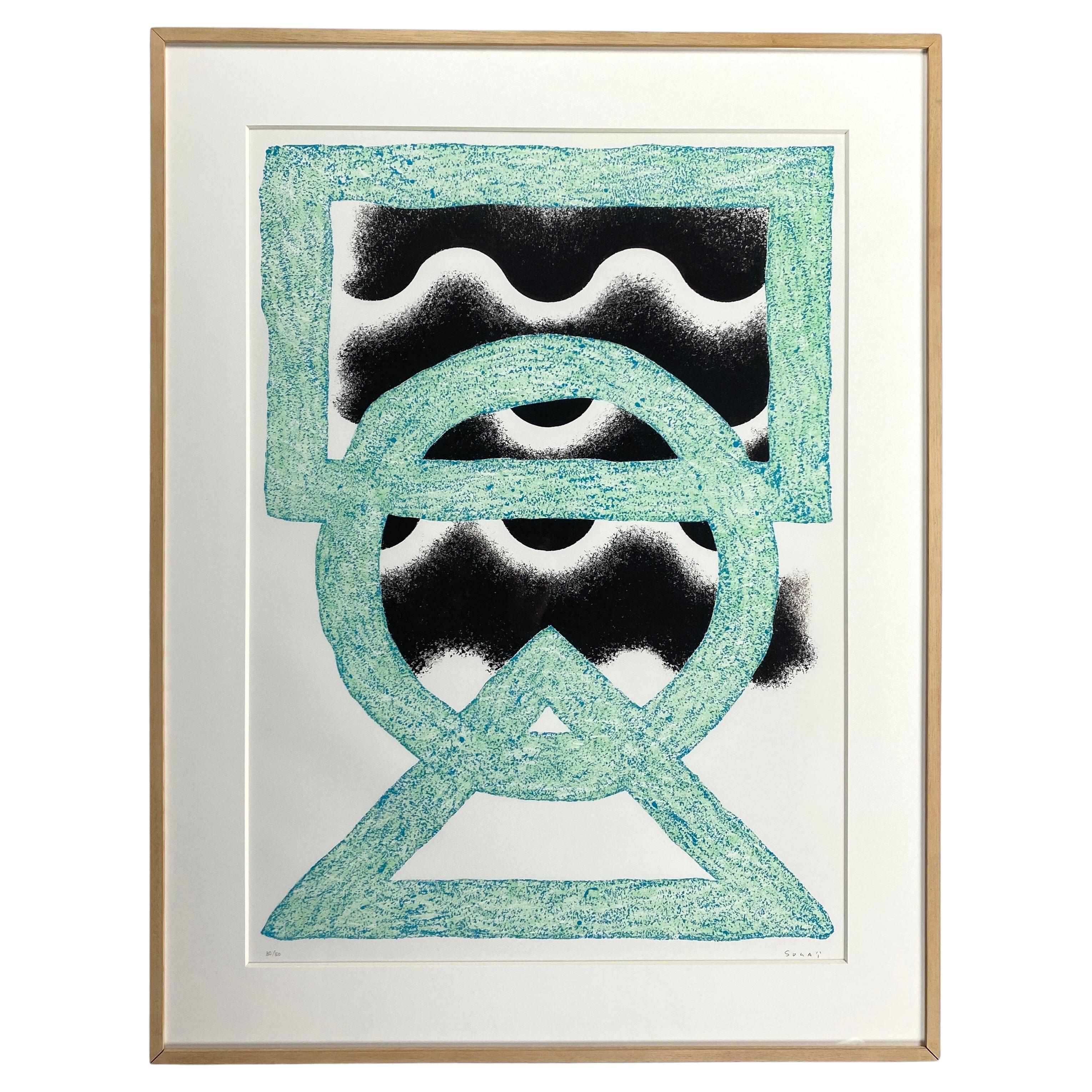 Kumi Sugaï 'Oni' Limited Edition 30/50 Color Lithograph 1985 For Sale