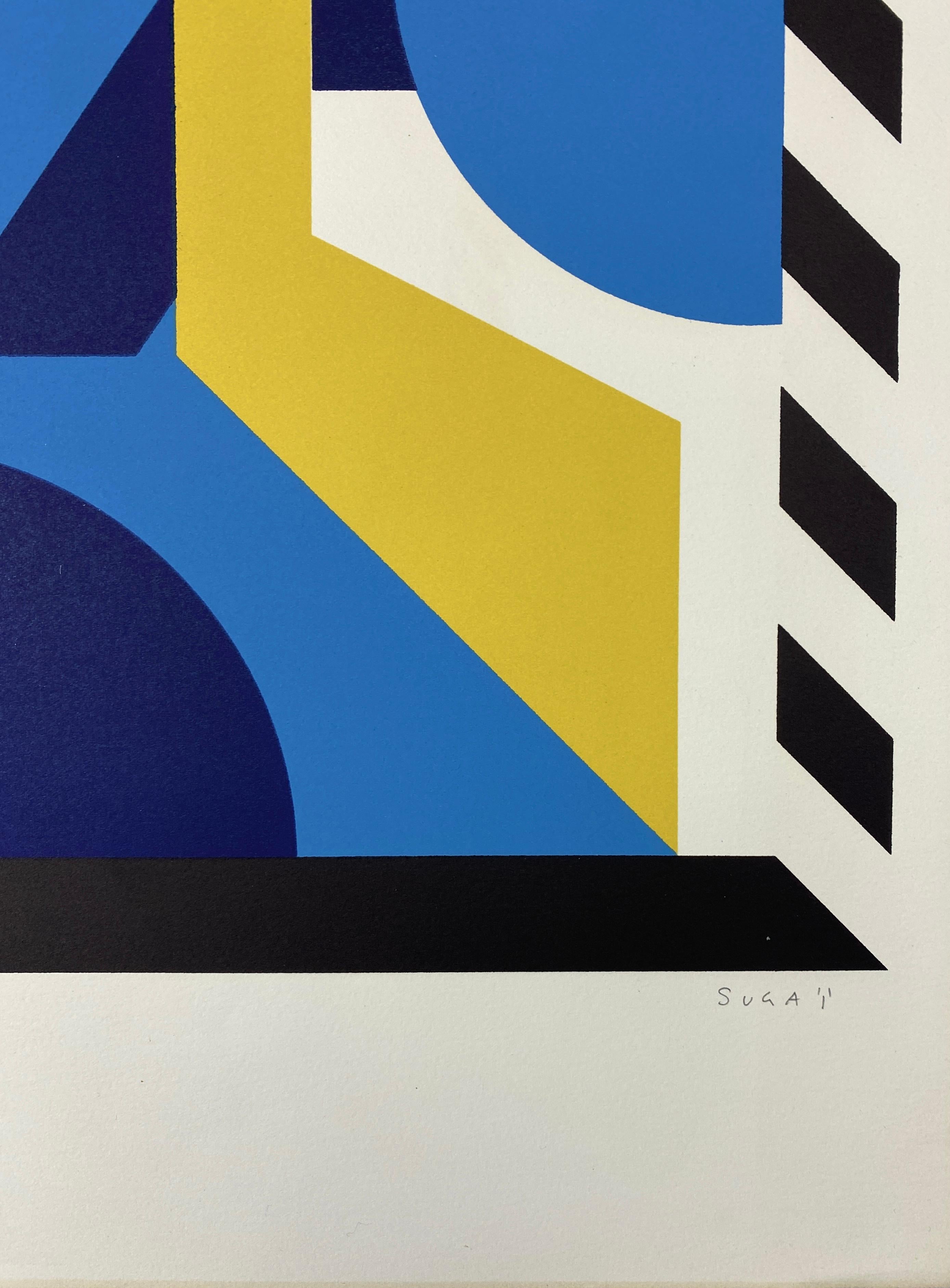 Post-Modern Kumi Sugaī Signed Lithograph Signal A 1974 For Sale